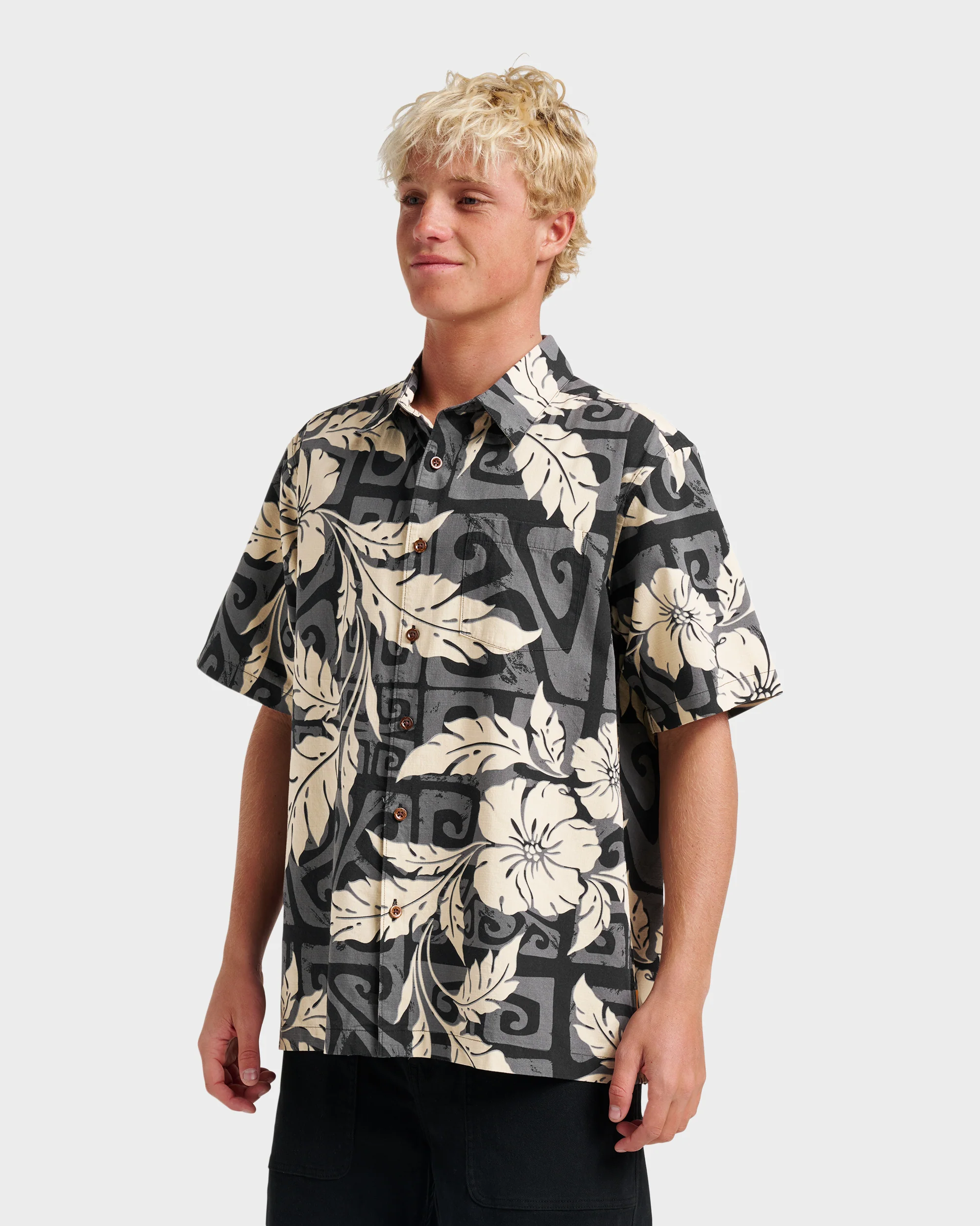 Waterman Beach Shack Shirt - Black 3 Waterman Beach Shack Shirt - Black