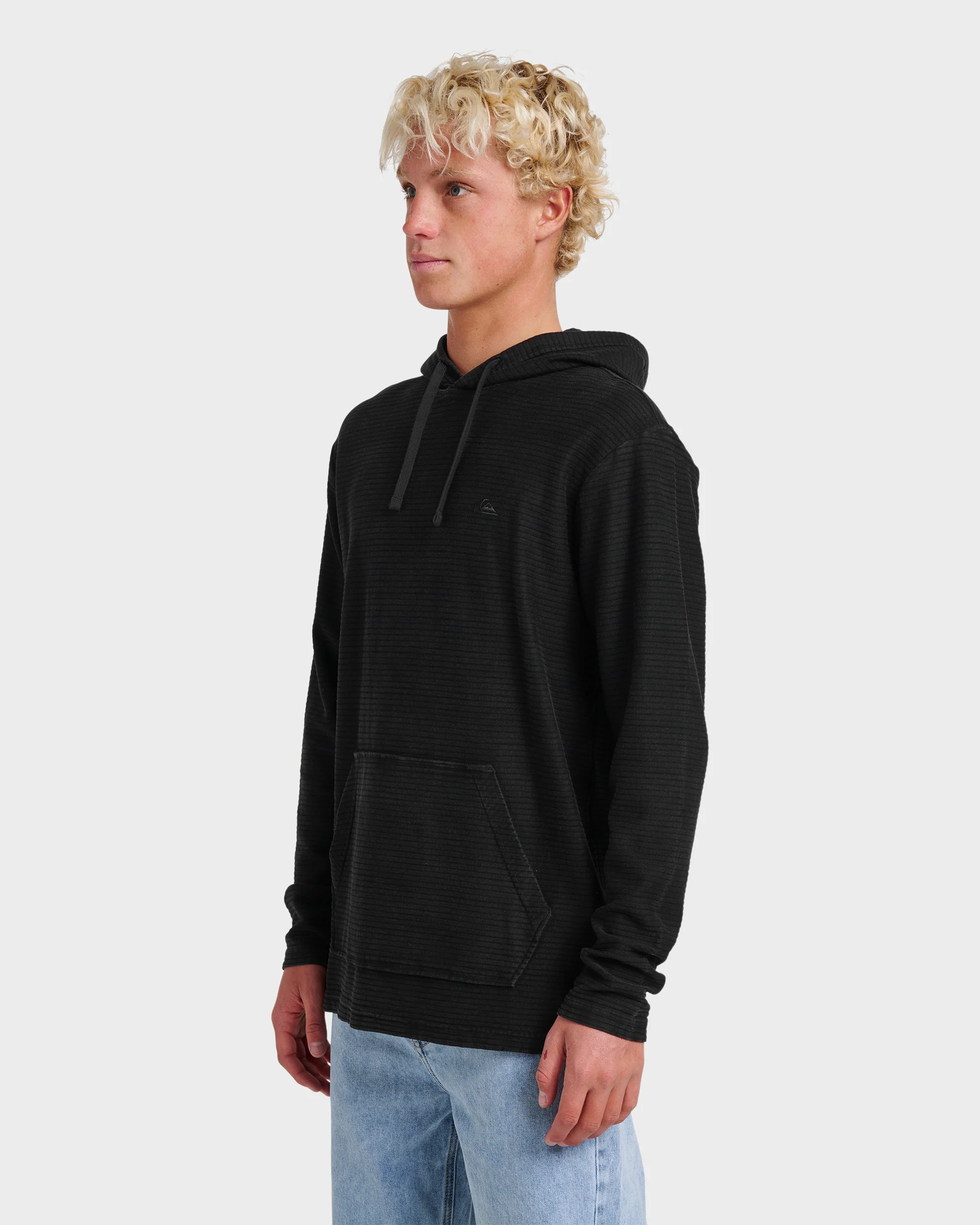 Alamitos Long Sleeve Hooded Top - Black 3 Alamitos Long Sleeve Hooded Top - Black