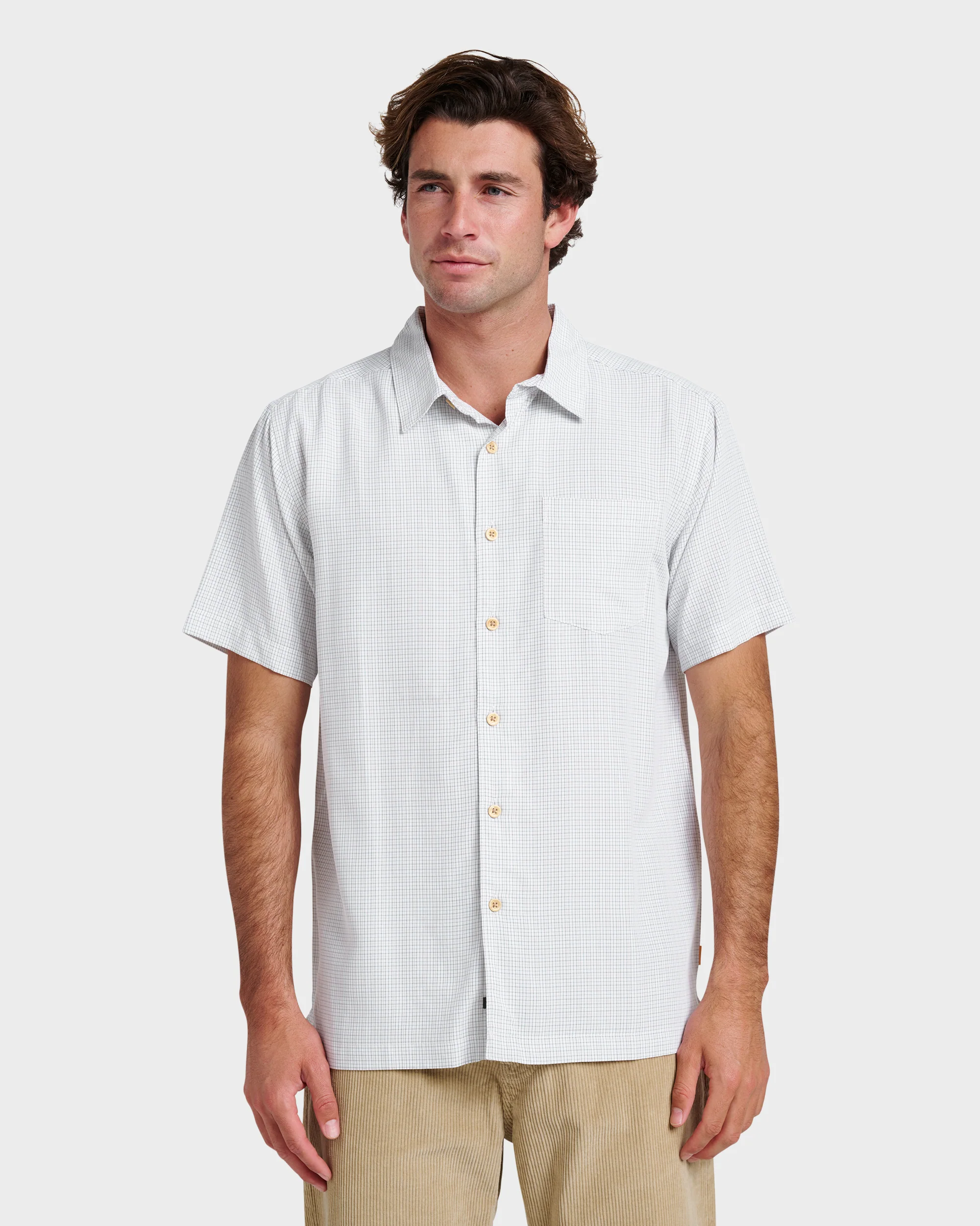 Waterman Checkmate Shirt - White 2 Waterman Checkmate Shirt - White