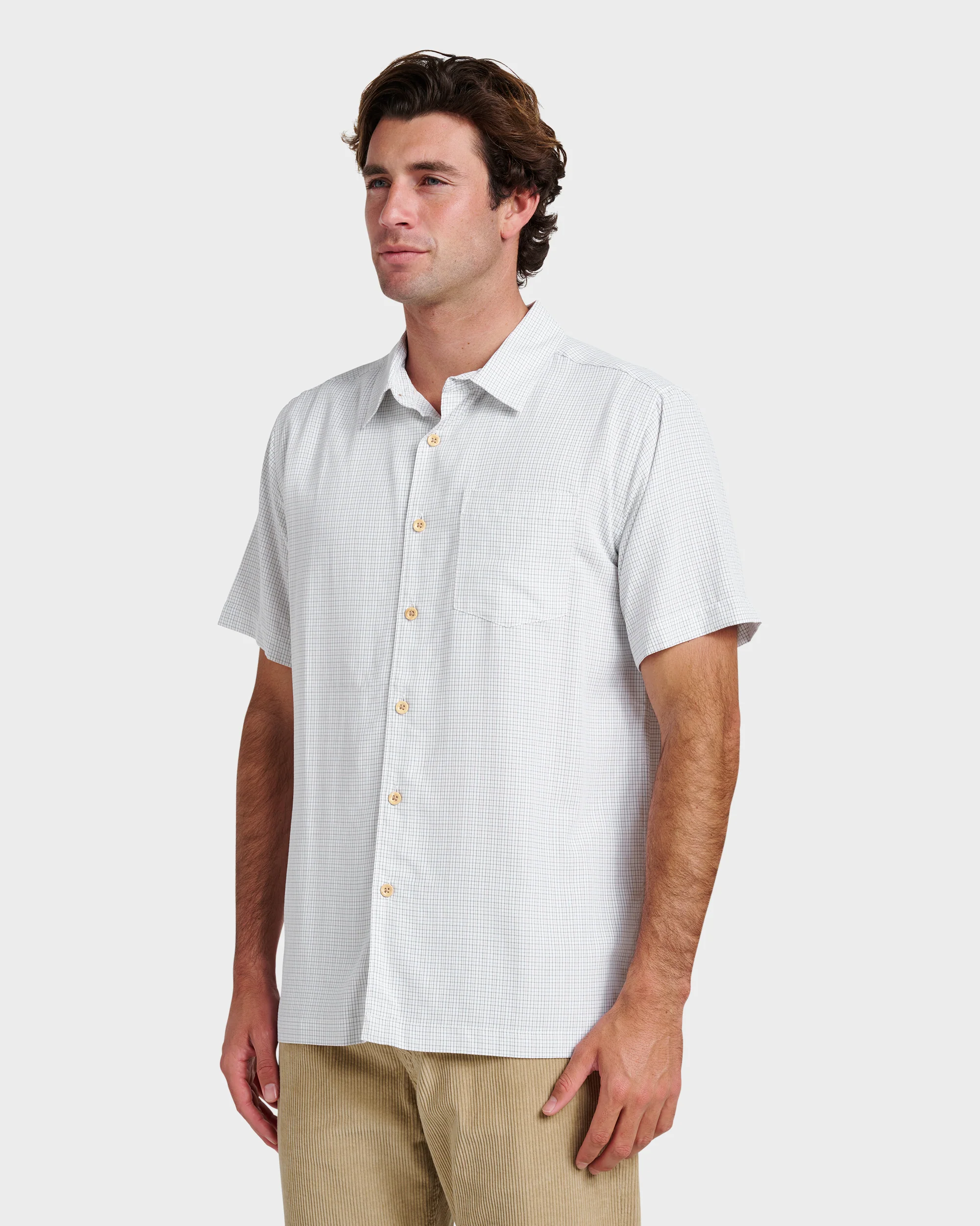Waterman Checkmate Shirt - White 4 Waterman Checkmate Shirt - White
