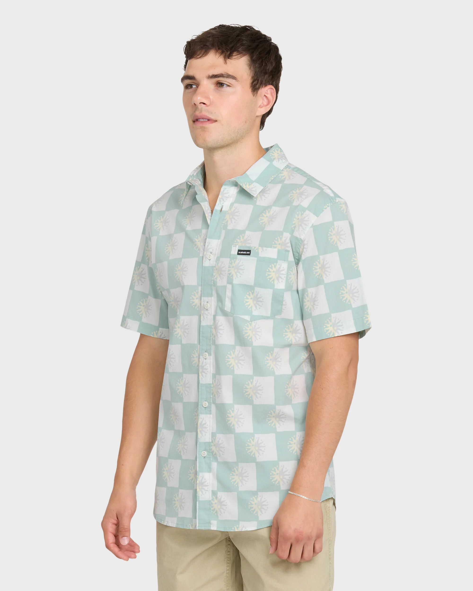 Sundial Classic Stretch Short Sleeve Woven Shirt - Blue Haze 3 Sundial Classic Stretch Short Sleeve Woven Shirt - Blue Haze