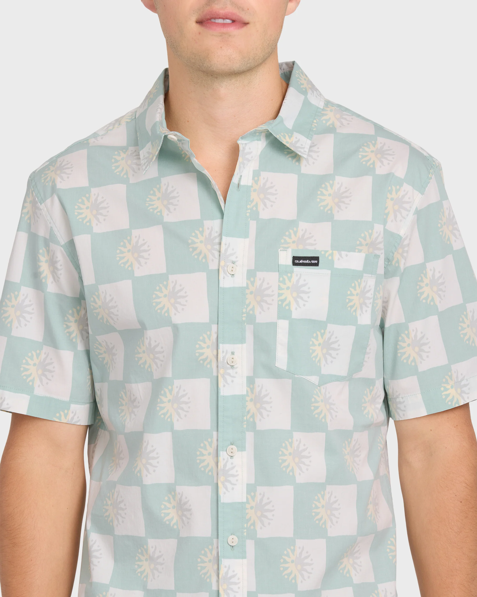 Sundial Classic Stretch Short Sleeve Woven Shirt - Blue Haze 5 Sundial Classic Stretch Short Sleeve Woven Shirt - Blue Haze