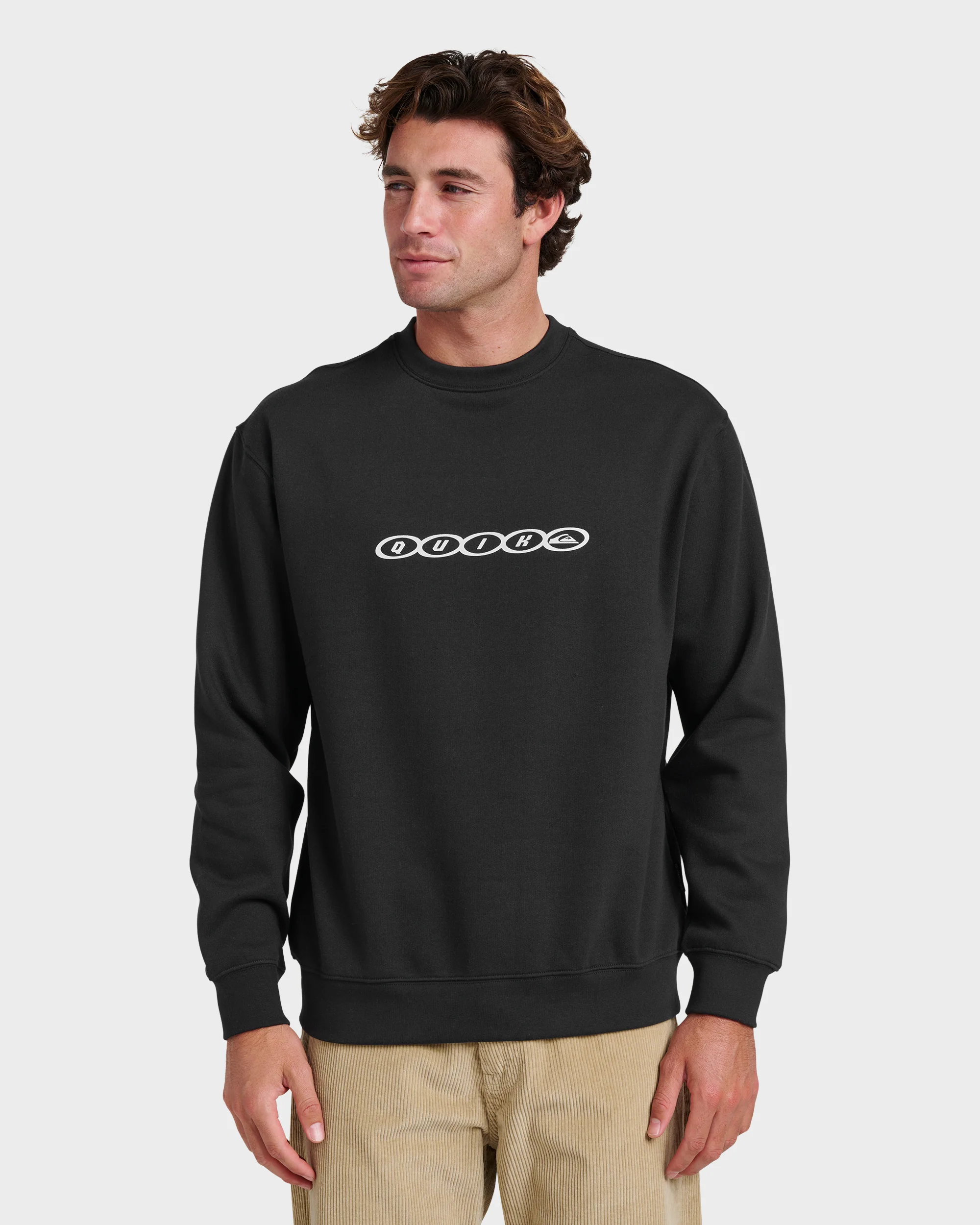 Graphic Crewneck Sweatshirt - Black 1 Graphic Crewneck Sweatshirt - Black