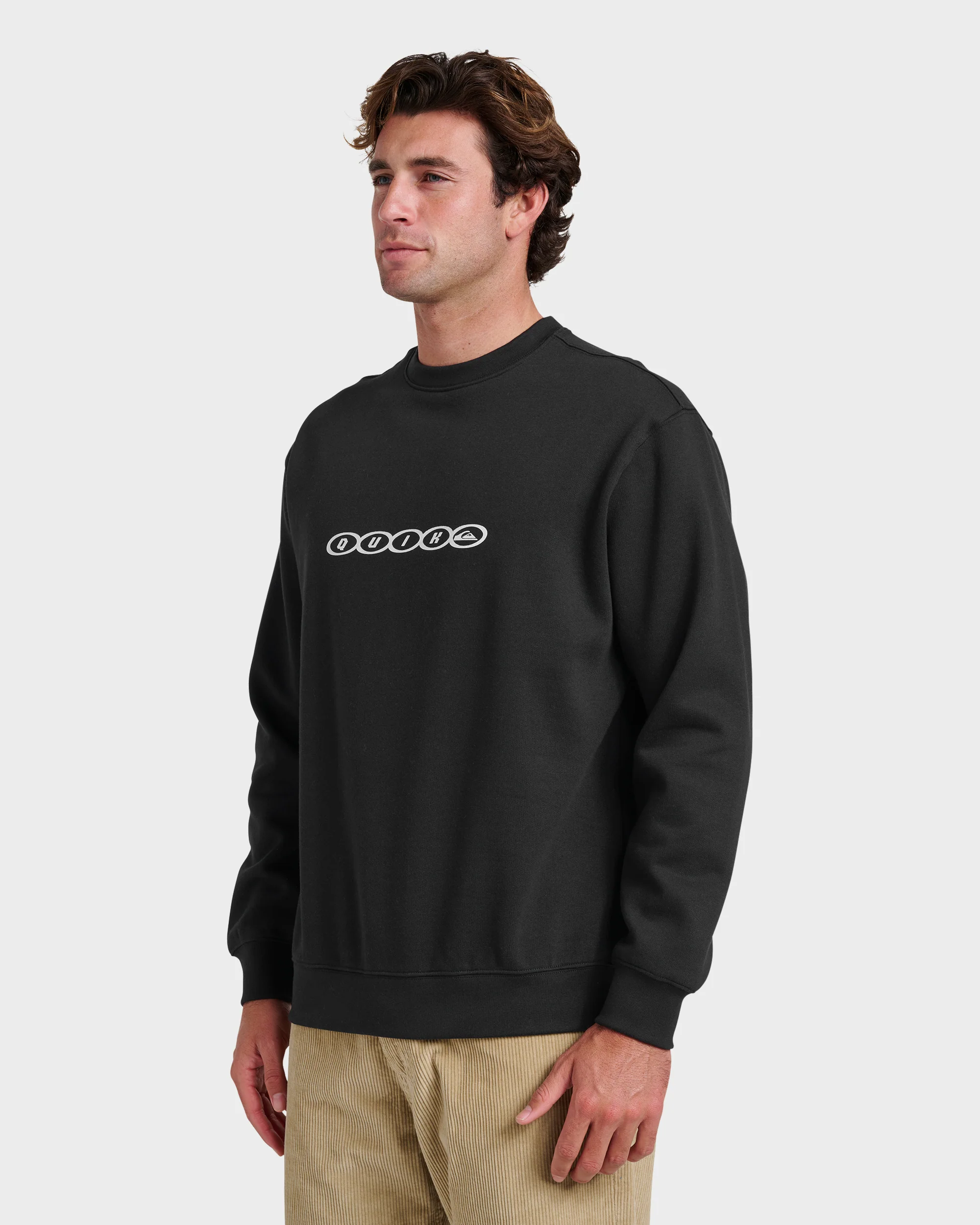 Graphic Crewneck Sweatshirt - Black 3 Graphic Crewneck Sweatshirt - Black
