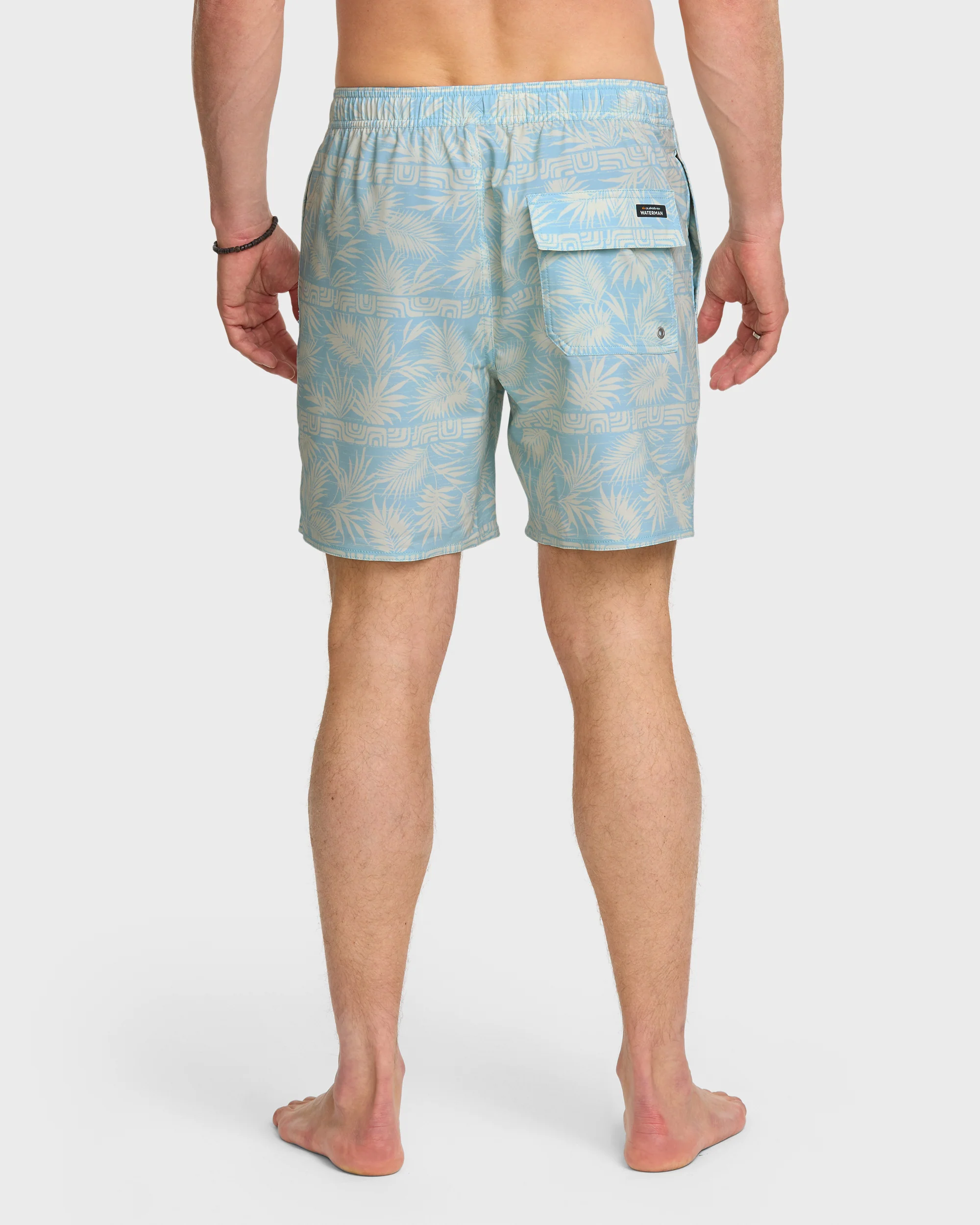 Waterman Fern Garden 17" Swim Trunks - Beach Blue 2 Waterman Fern Garden 17" Swim Trunks - Beach Blue