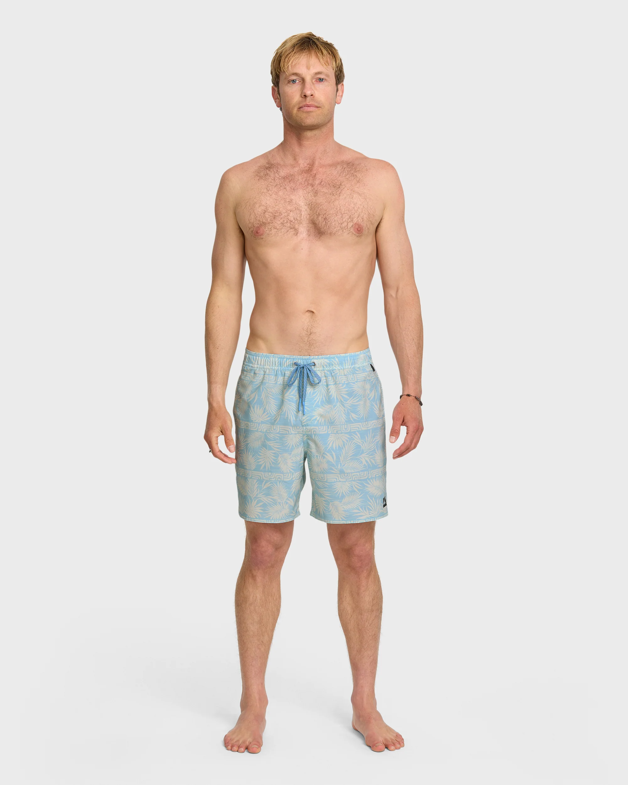 Waterman Fern Garden 17" Swim Trunks - Beach Blue 3 Waterman Fern Garden 17" Swim Trunks - Beach Blue