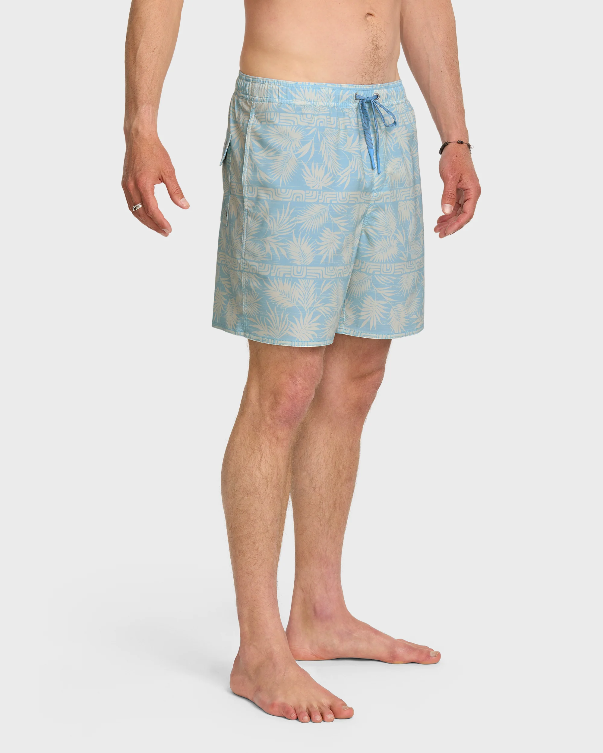 Waterman Fern Garden 17" Swim Trunks - Beach Blue 4 Waterman Fern Garden 17" Swim Trunks - Beach Blue