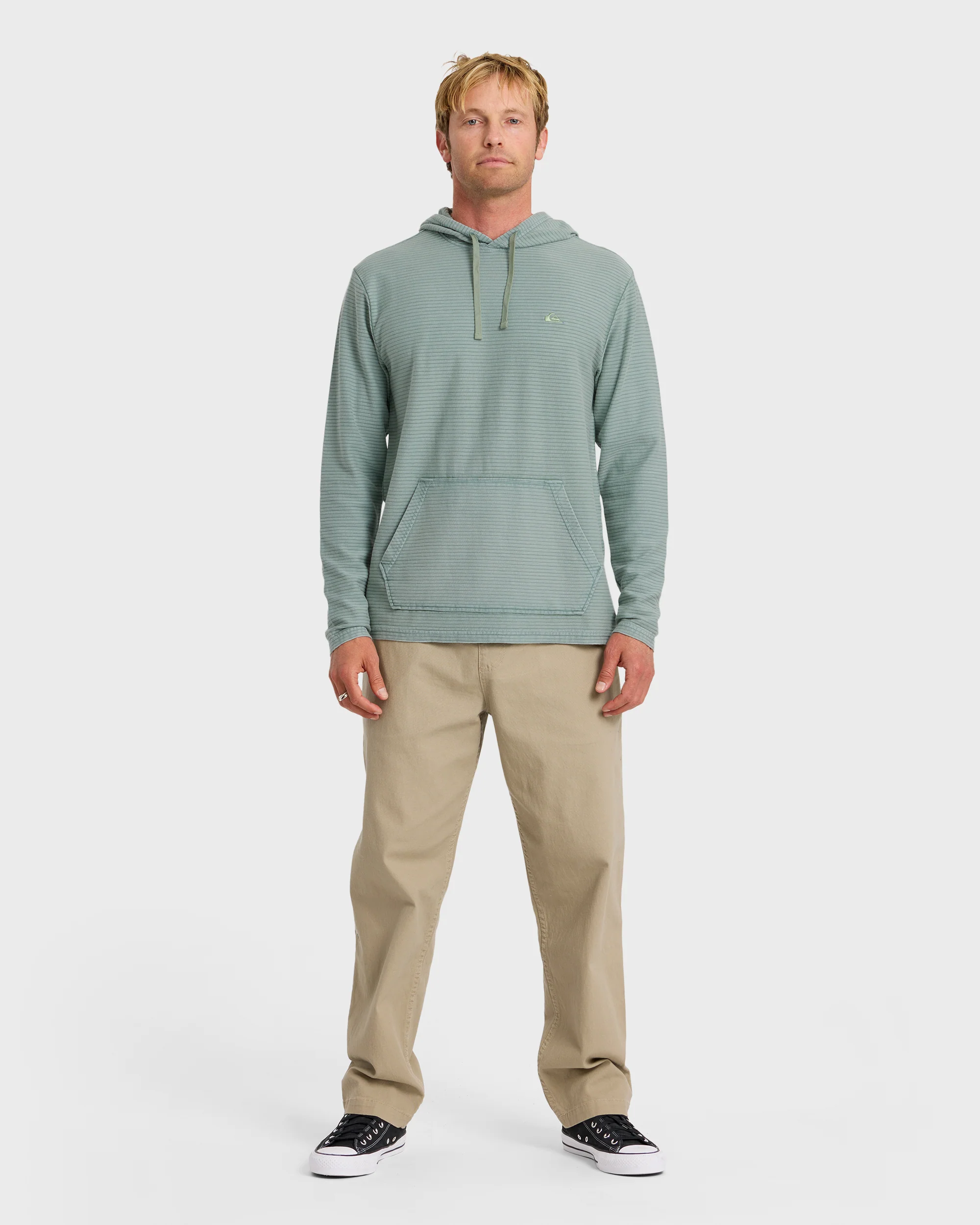 Alamitos Jacquard Stripe Pullover Hoodie - Lily Pad 3 Alamitos Jacquard Stripe Pullover Hoodie - Lily Pad