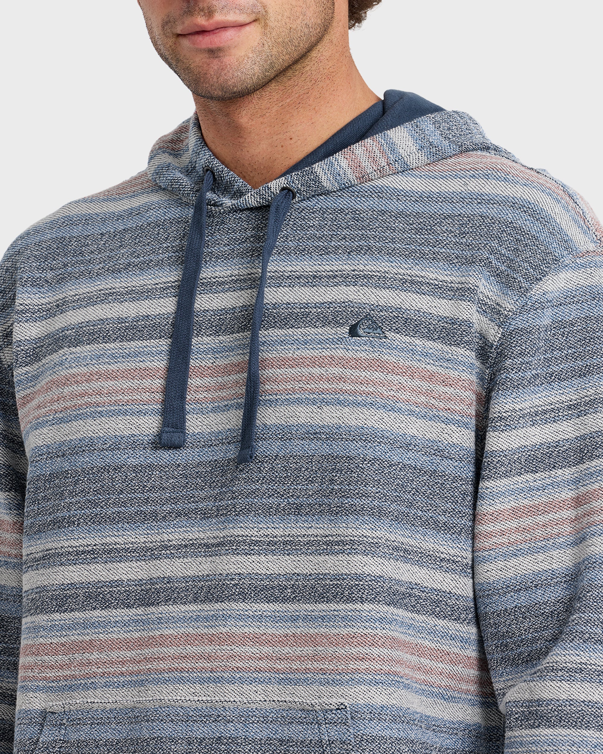 Great Otway Yarn-Dyed Stripe Pullover Hoodie - Dark Denim 5 Great Otway Yarn-Dyed Stripe Pullover Hoodie - Dark Denim