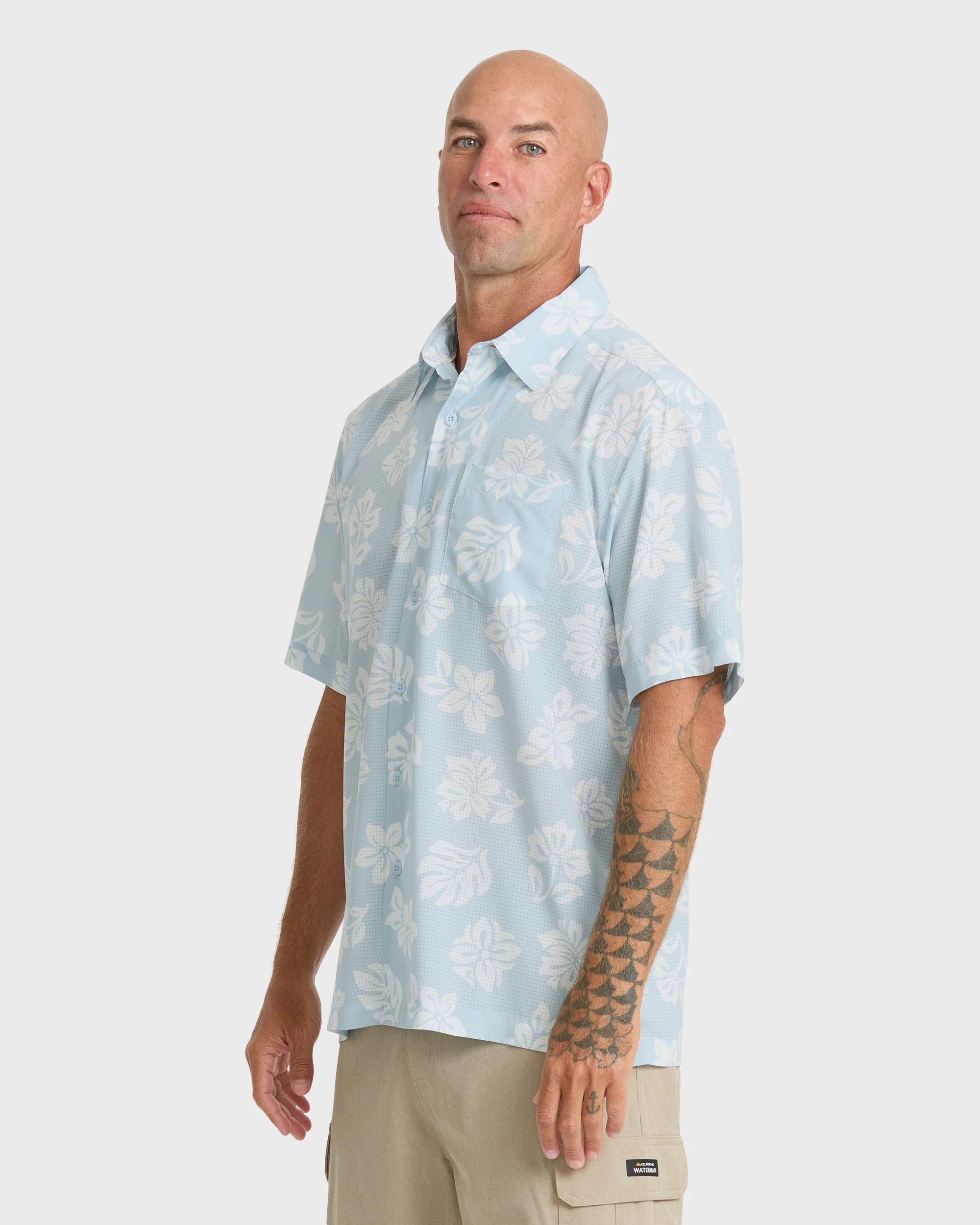 Waterman Performance Pack Short Sleeve Woven Shirt - Skyway 3 Waterman Performance Pack Short Sleeve Woven Shirt - Skyway