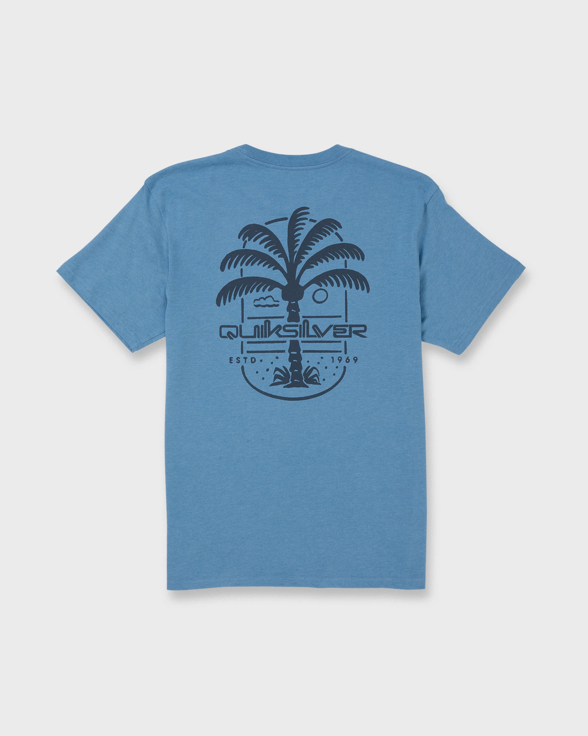 Uno Palm Short Sleeve T-Shirt - Riviera Heather 7 Uno Palm Short Sleeve T-Shirt - Riviera Heather