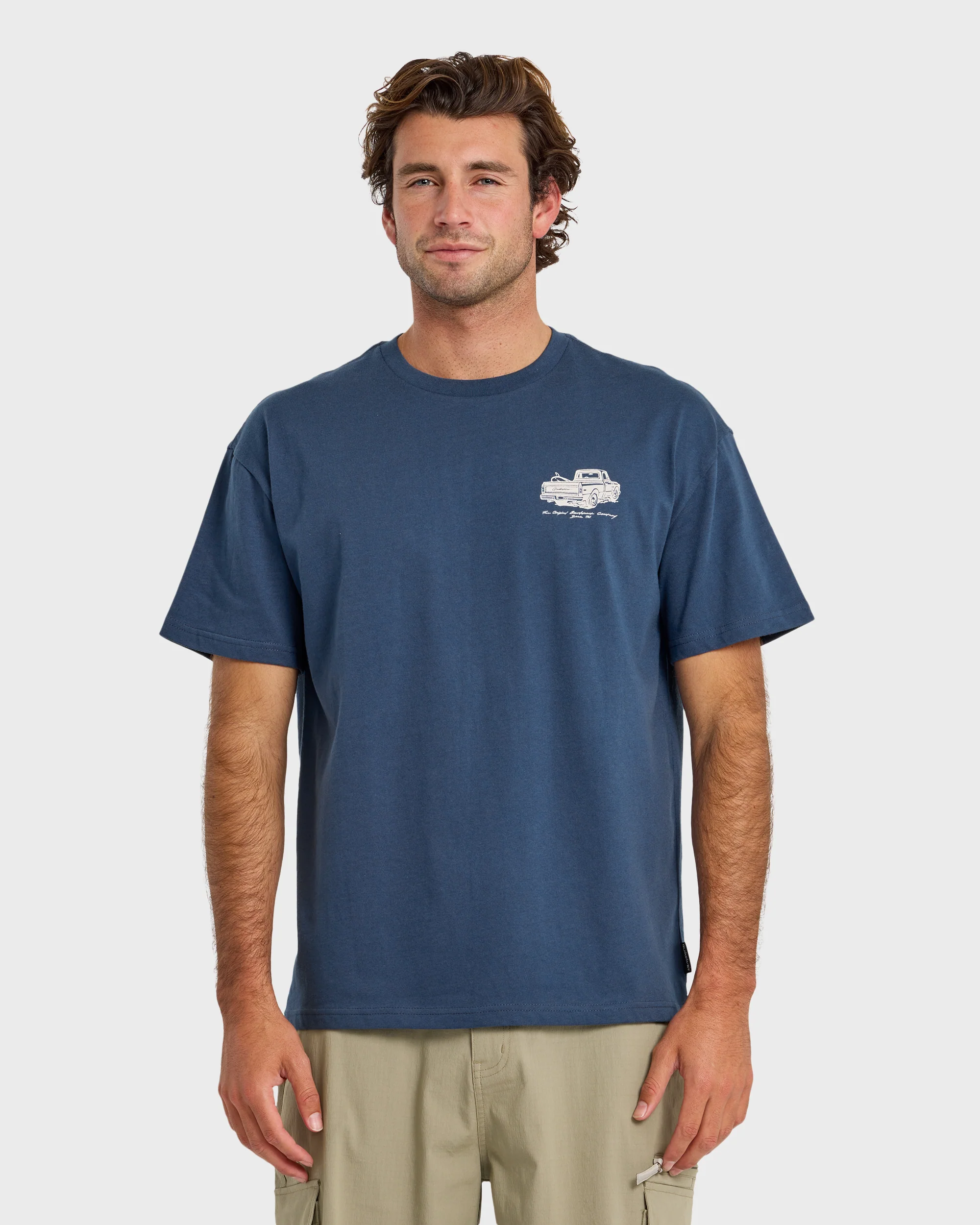 Get Out There Originals Oversized Short Sleeve T-Shirt - Dark Denim 1 Get Out There Originals Oversized Short Sleeve T-Shirt - Dark Denim