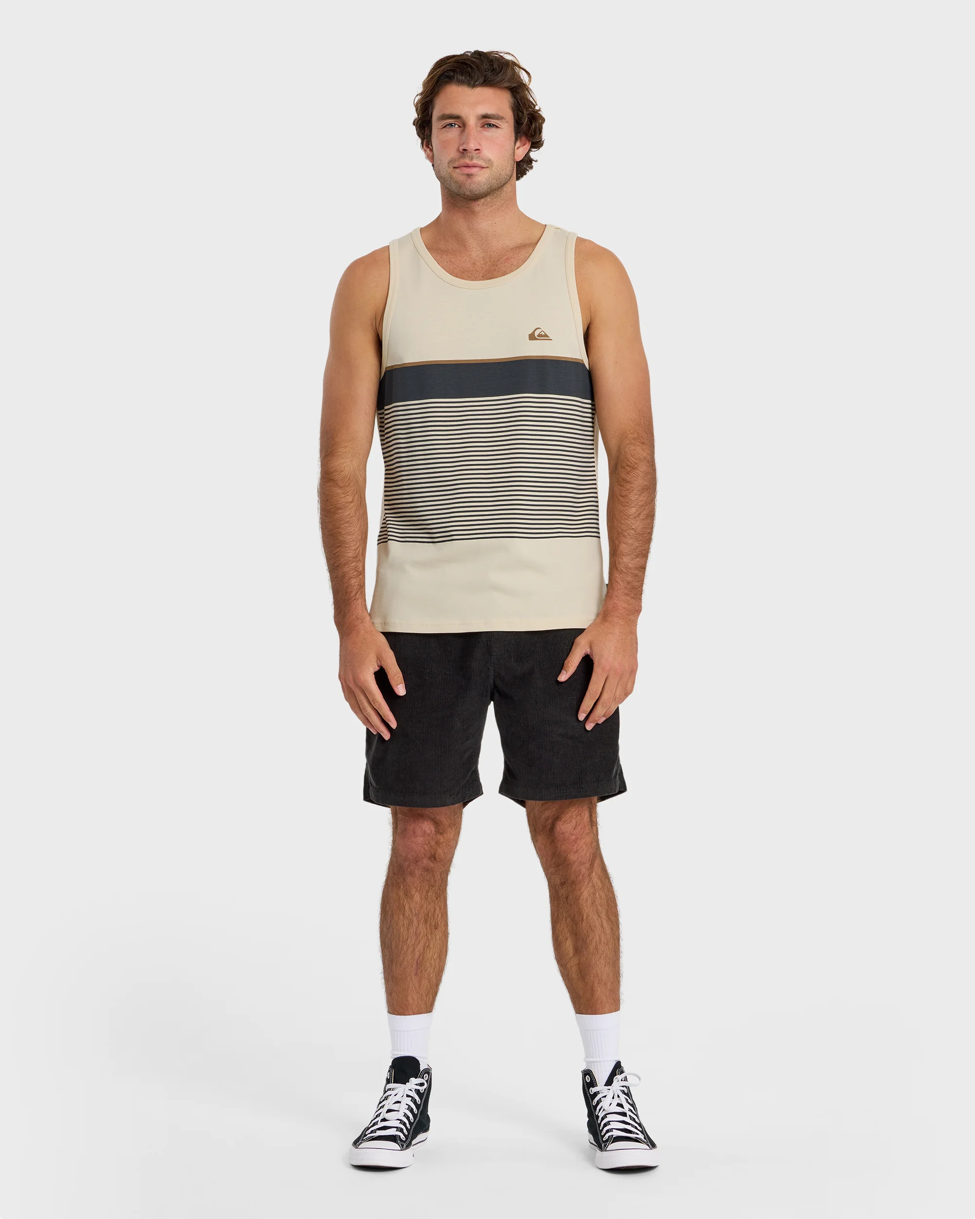 Tijuana Striped Tank - Bone White 3 Tijuana Striped Tank - Bone White