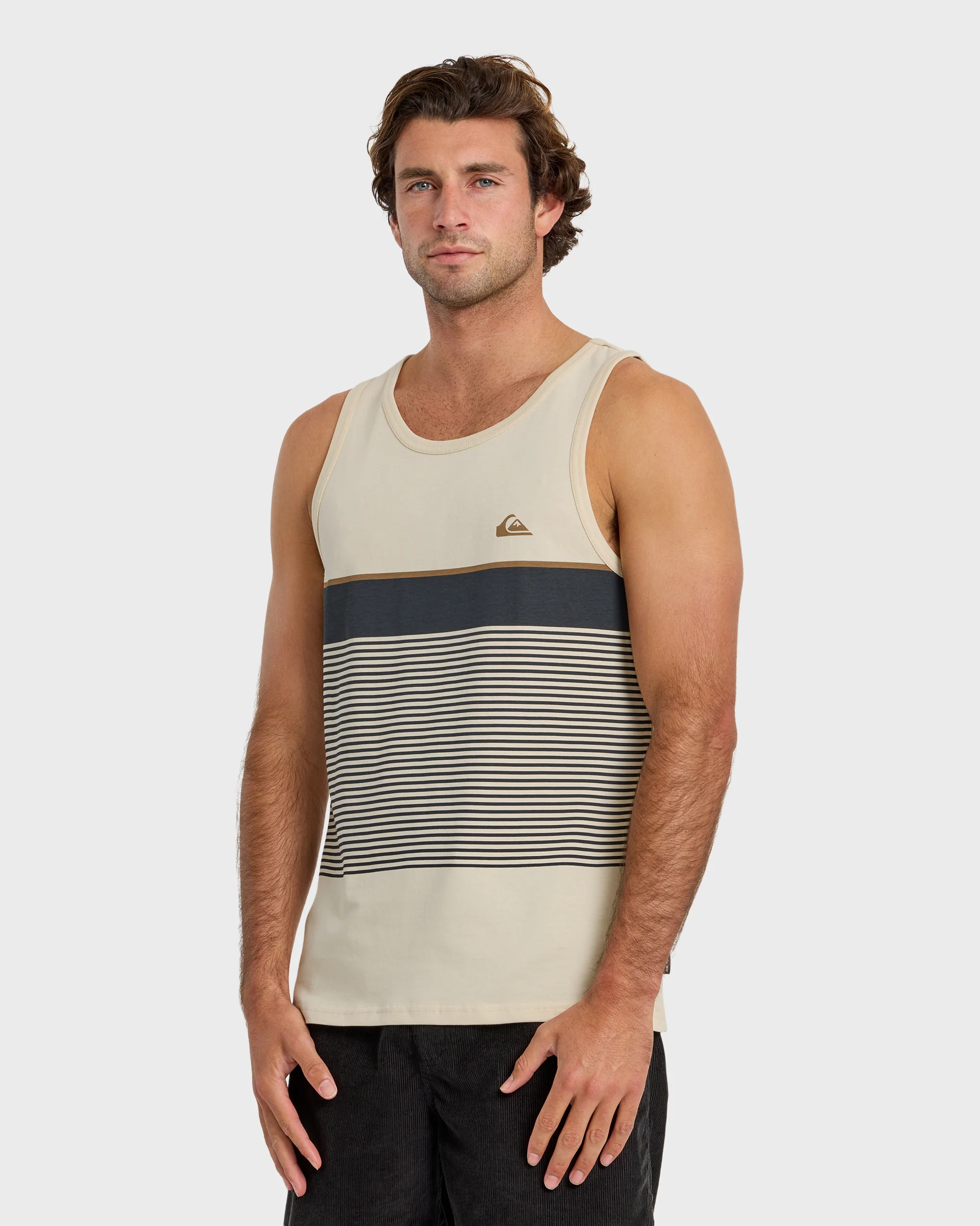 Tijuana Striped Tank - Bone White 4 Tijuana Striped Tank - Bone White