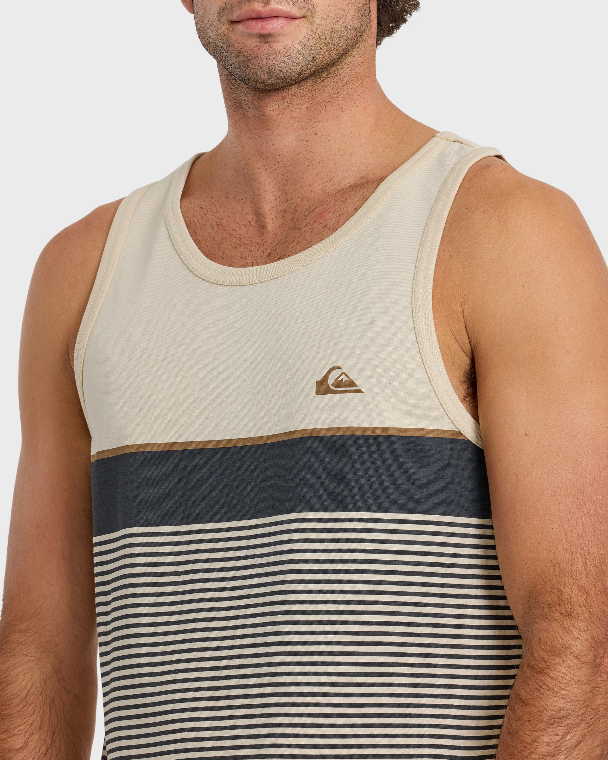 Tijuana Striped Tank - Bone White 5 Tijuana Striped Tank - Bone White