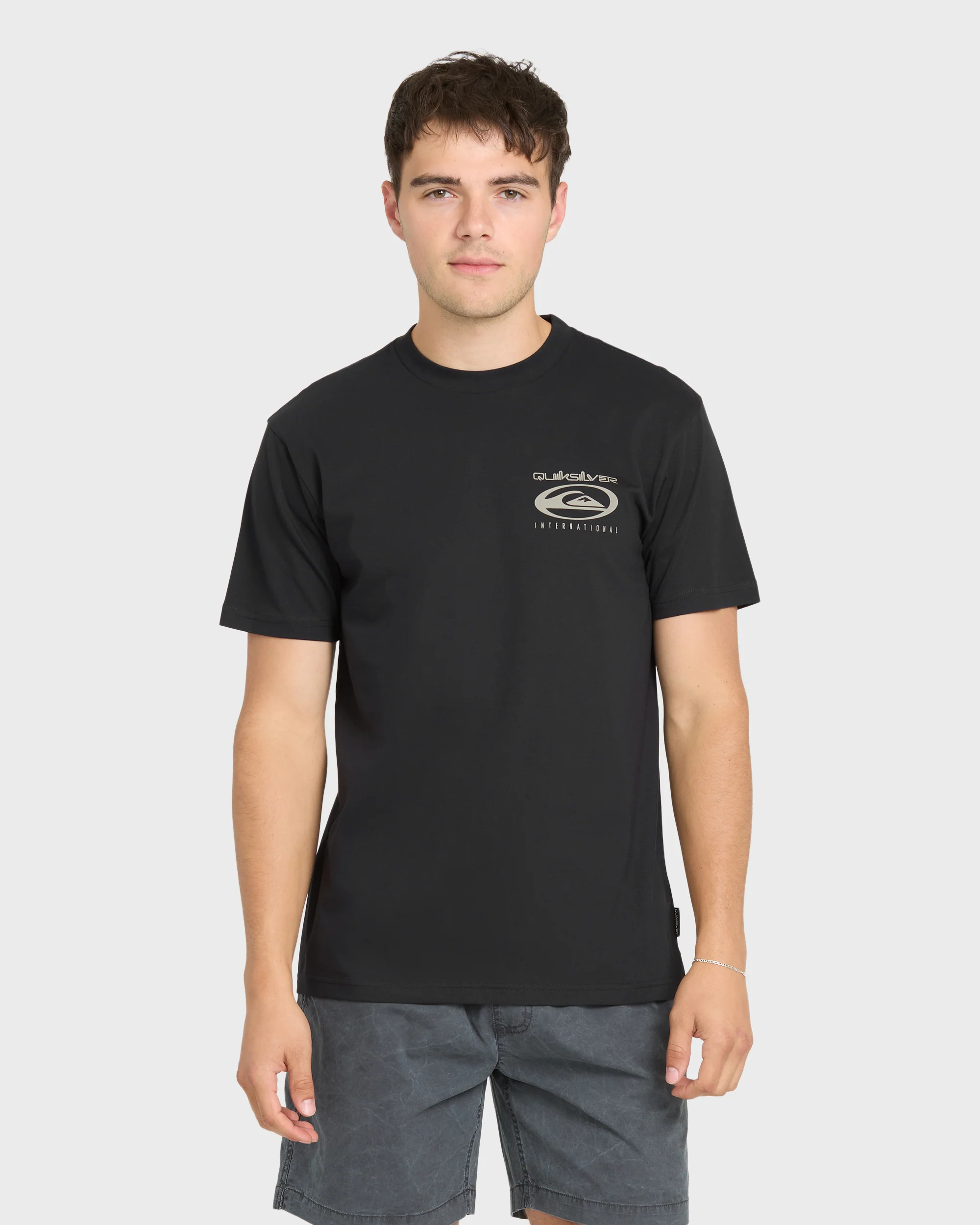 QS International Short Sleeve Knit T-Shirt - Black