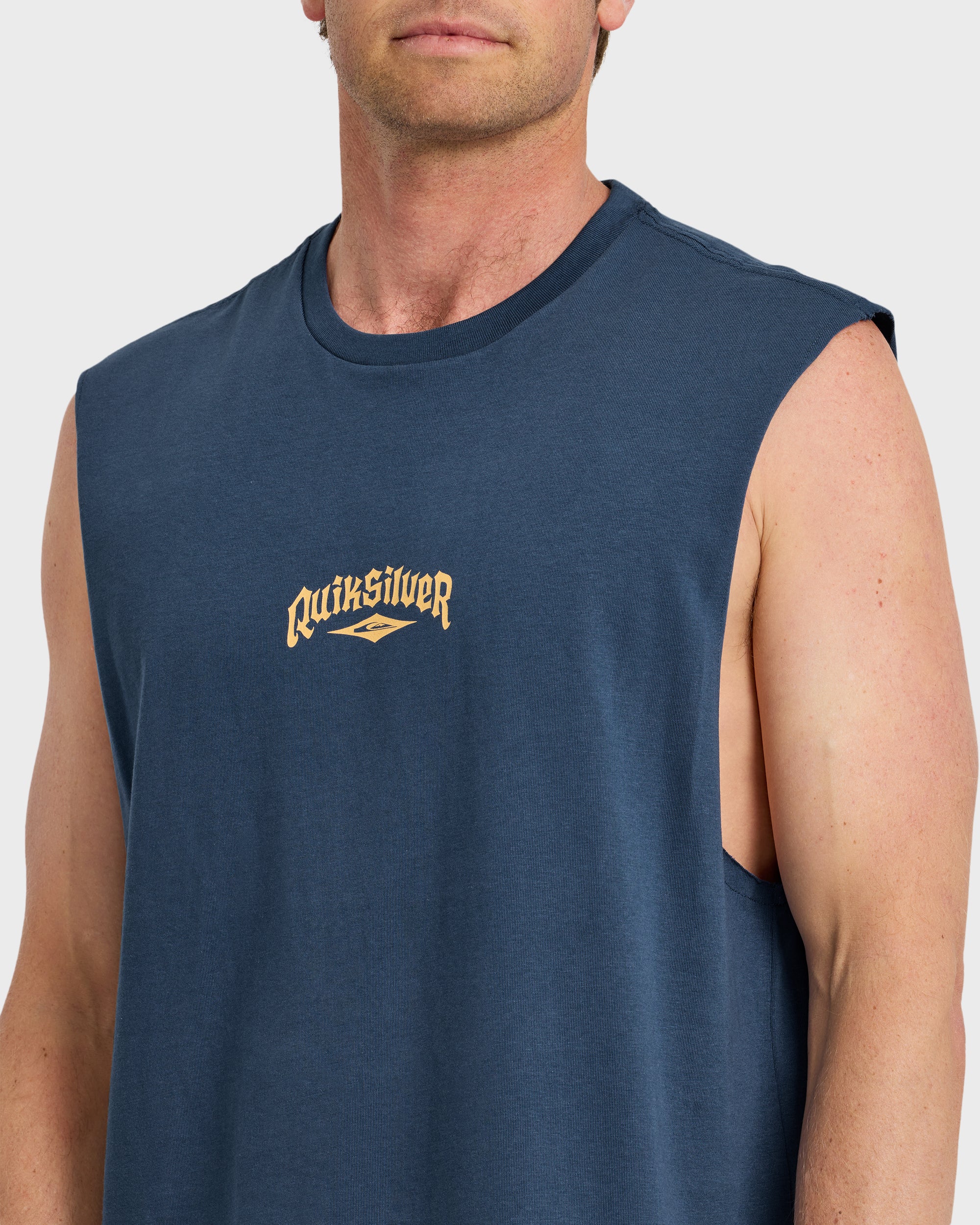Diamond Arch Oversized Tank - Dark Denim 5 Diamond Arch Oversized Tank - Dark Denim