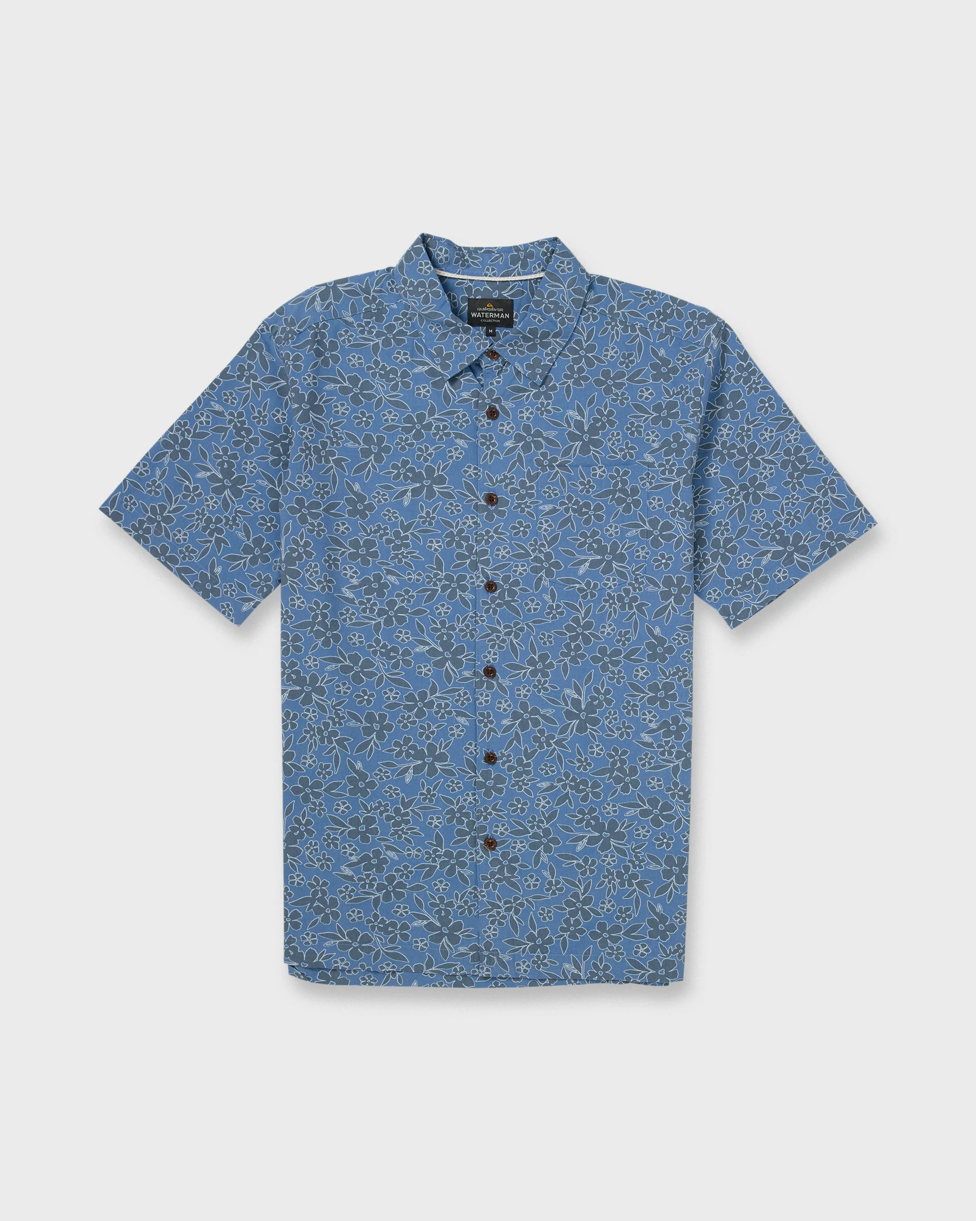 Waterman Flower Field Short Sleeve Shirt - Blue Shadow 6 Waterman Flower Field Short Sleeve Shirt - Blue Shadow