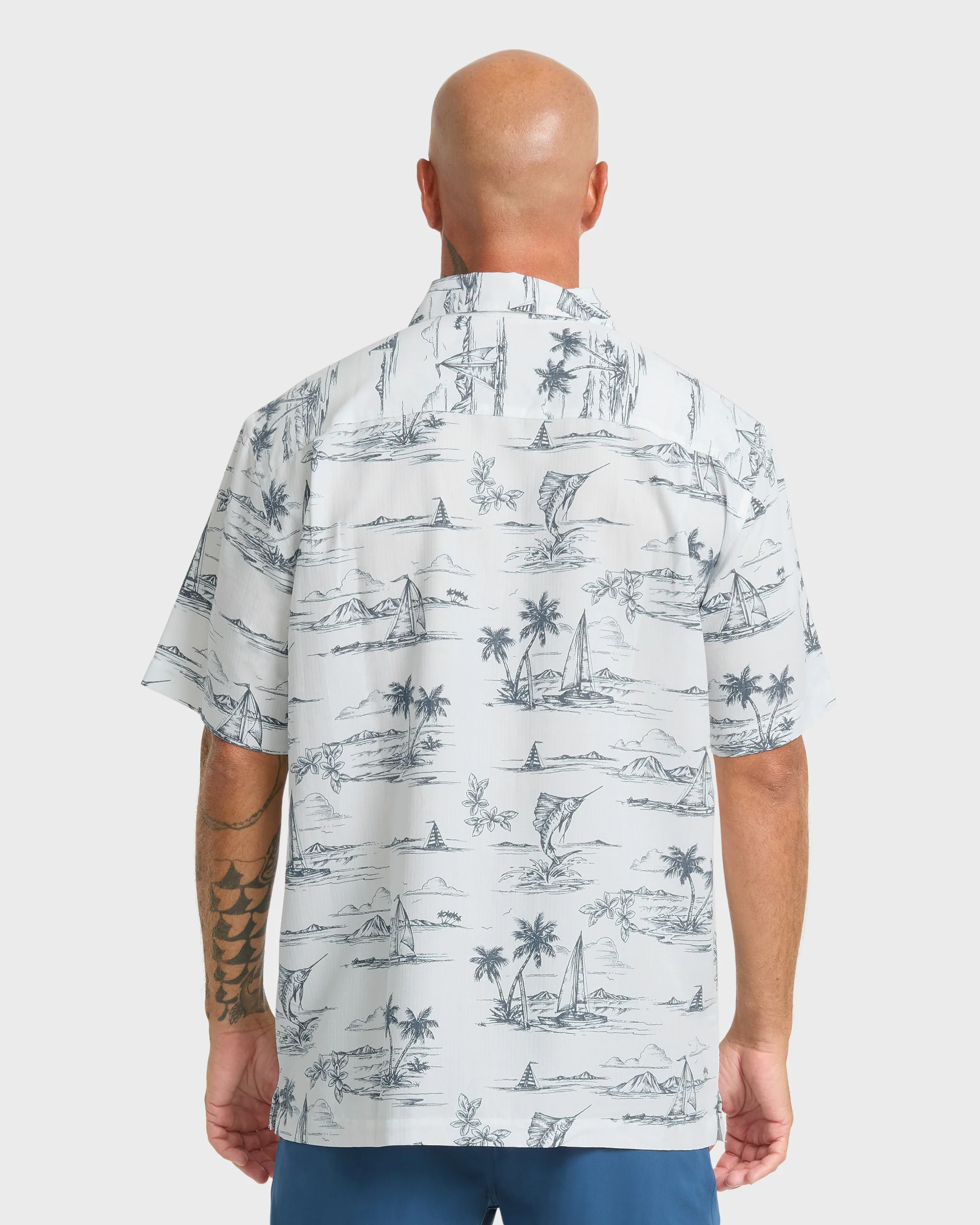 Waterman Sail Away Short Sleeve Shirt - Dark Denim 2 Waterman Sail Away Short Sleeve Shirt - Dark Denim