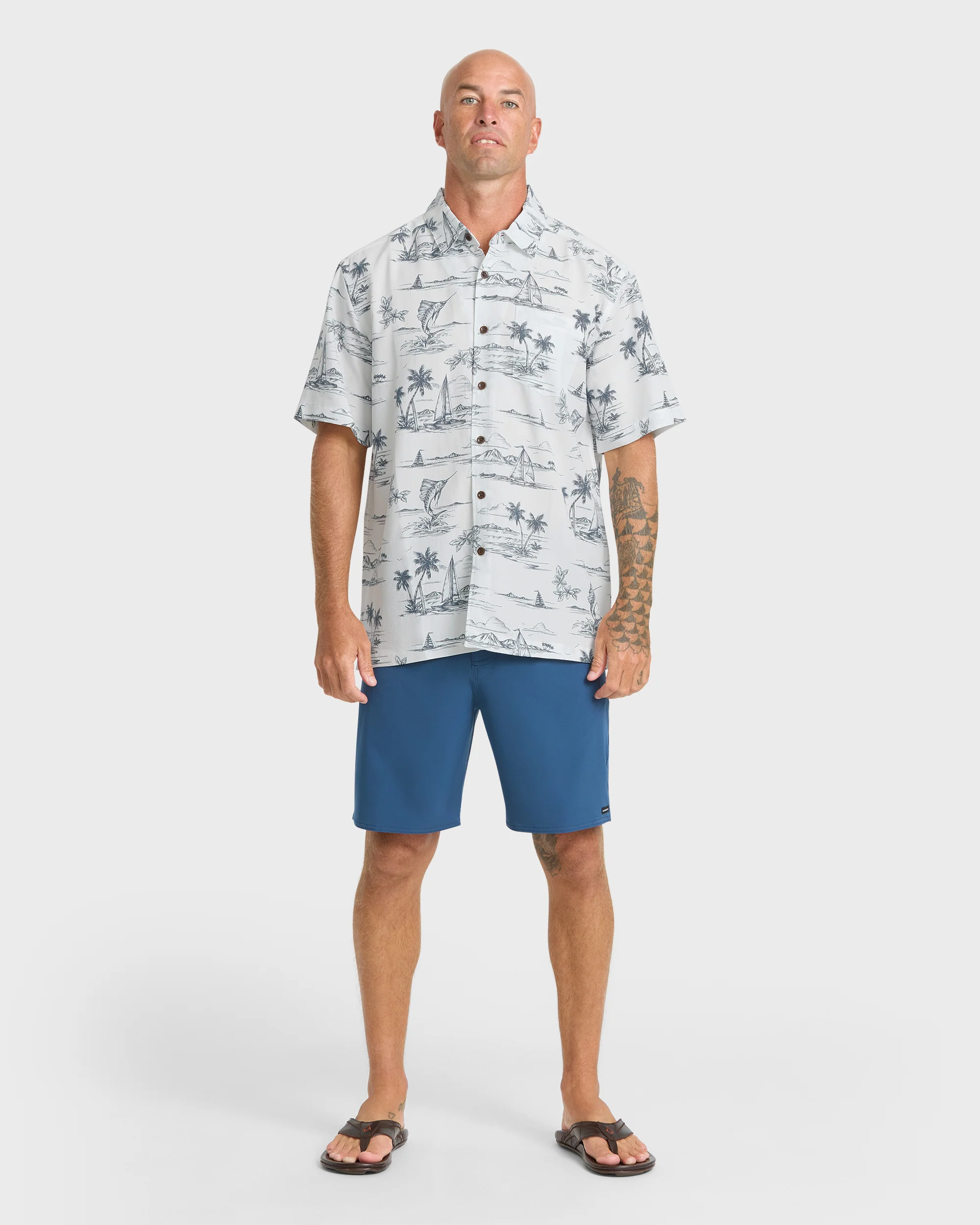 Waterman Sail Away Short Sleeve Shirt - Dark Denim 3 Waterman Sail Away Short Sleeve Shirt - Dark Denim