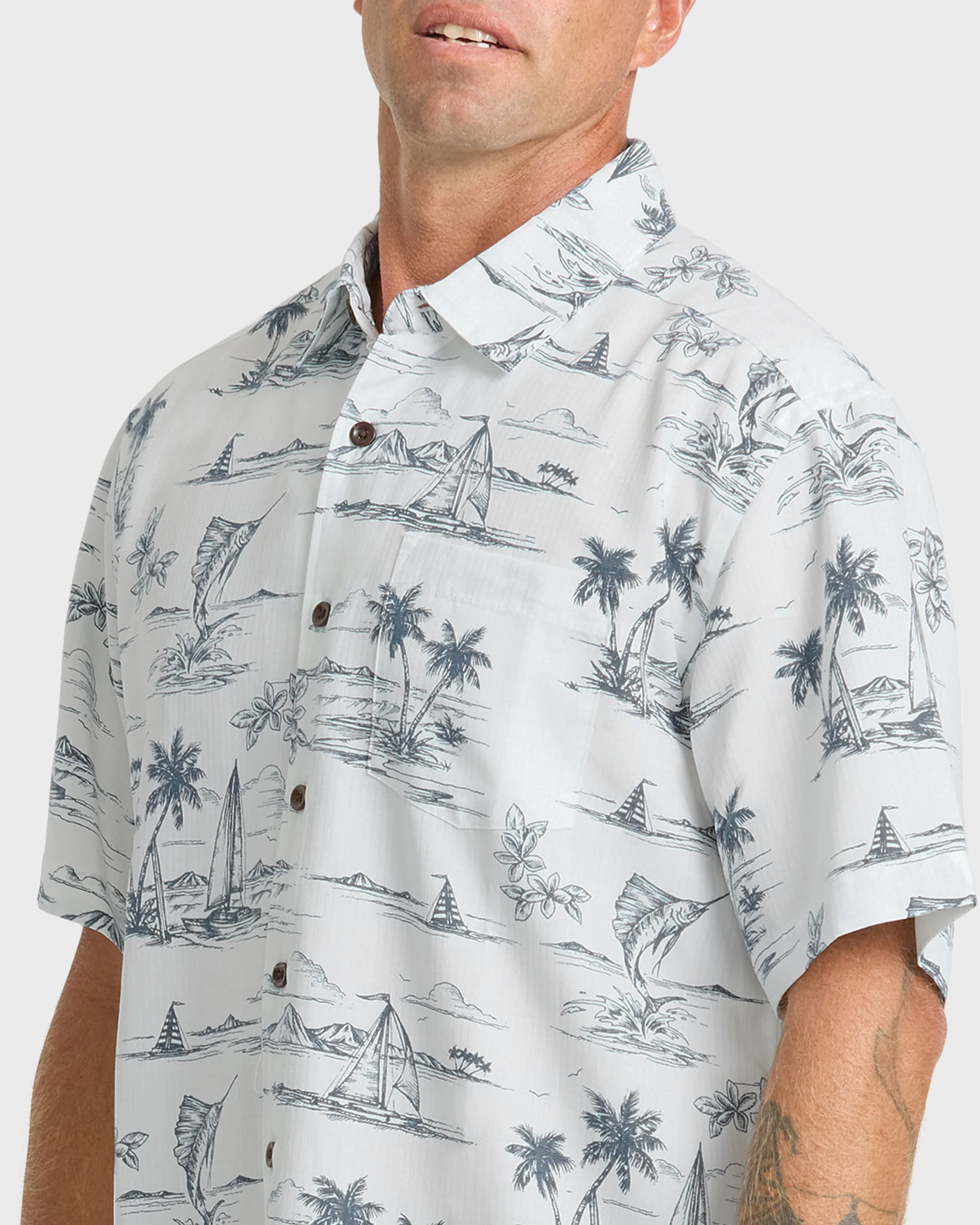 Waterman Sail Away Short Sleeve Shirt - Dark Denim 5 Waterman Sail Away Short Sleeve Shirt - Dark Denim