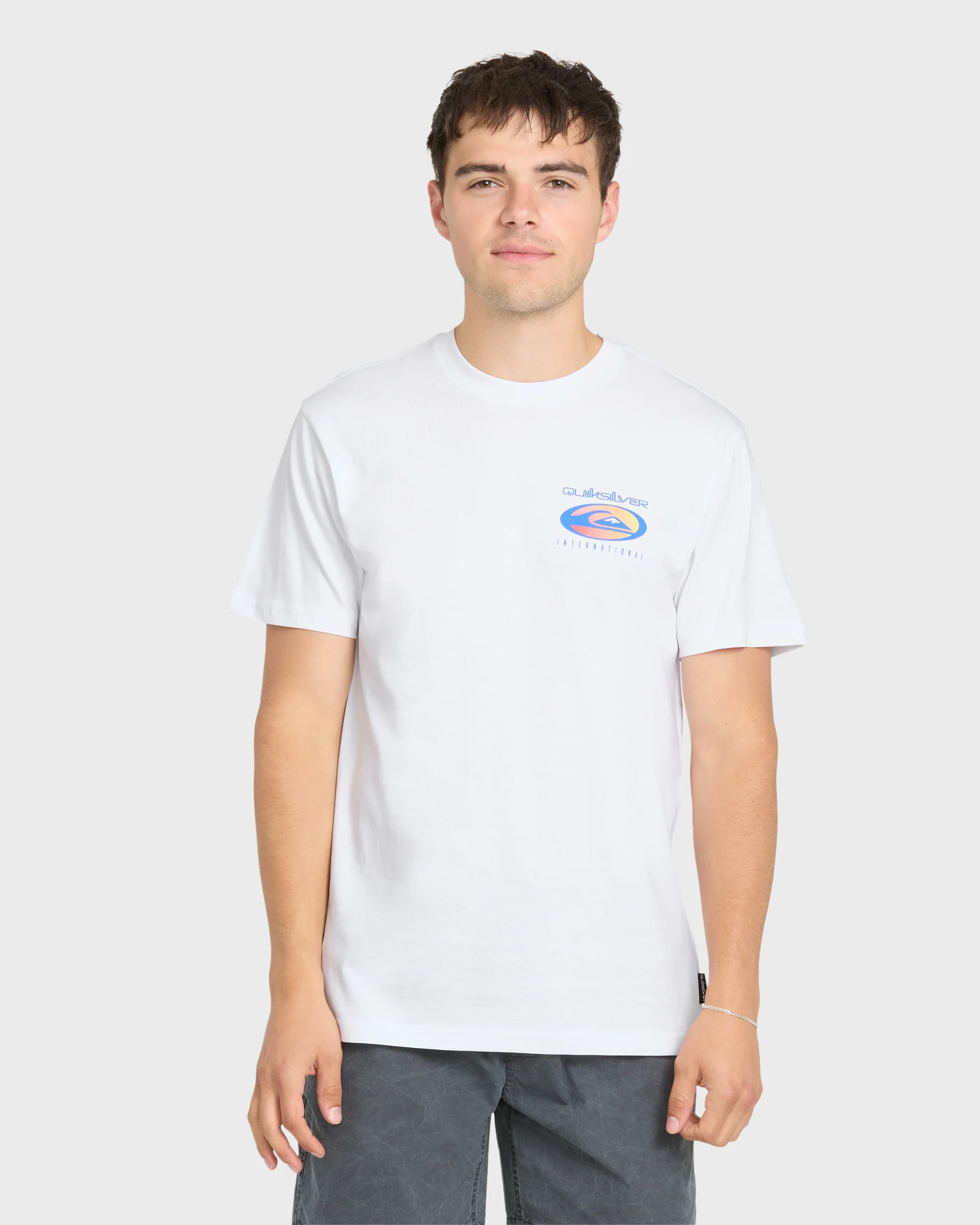 QS International Short Sleeve Knit T-Shirt - White