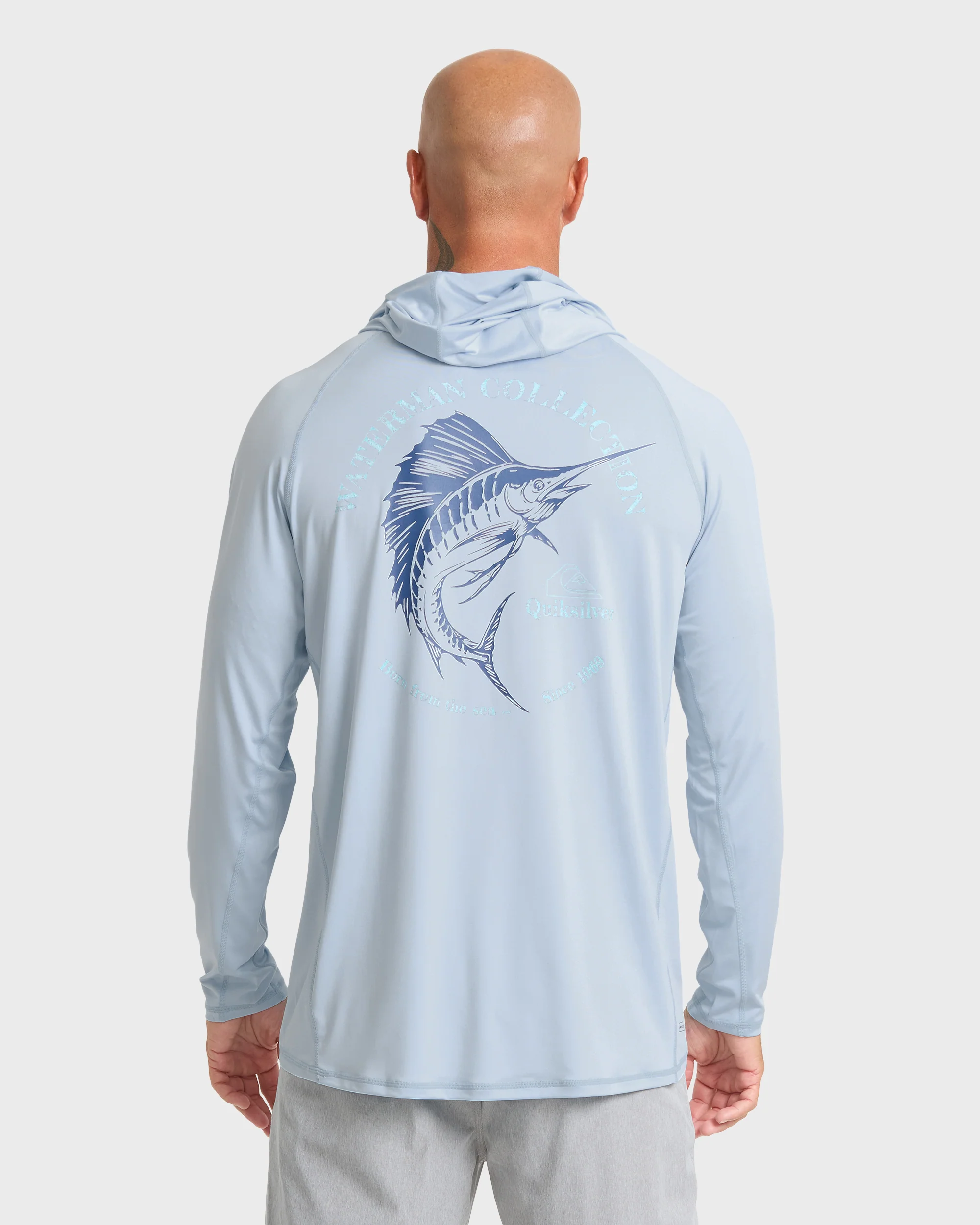 Waterman Marley Hooded Long Sleeve UPF 50 Surf Shirt - Skyway 3 Waterman Marley Hooded Long Sleeve UPF 50 Surf Shirt - Skyway