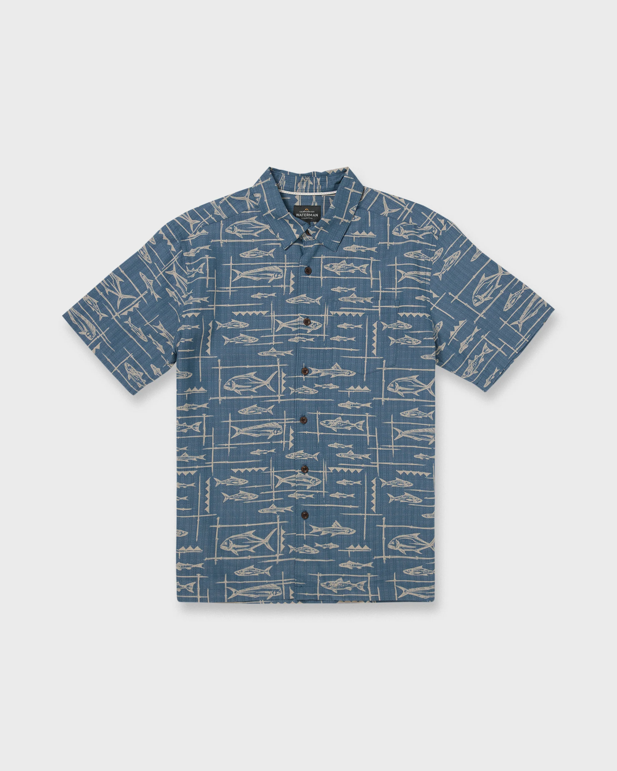 Waterman Topanga Short Sleeve Shirt - Dark Denim 6 Waterman Topanga Short Sleeve Shirt - Dark Denim