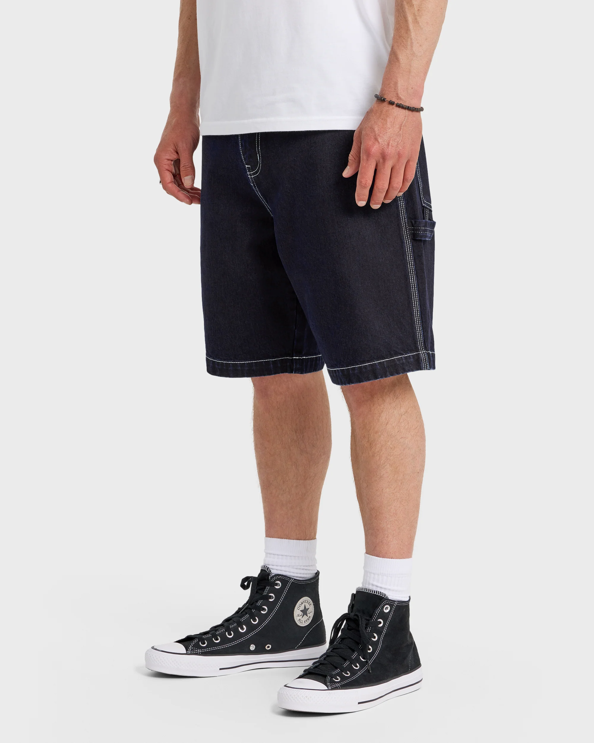 Carpenter Baggy 21" Denim Shorts - Indigo Rinse 4 Carpenter Baggy 21" Denim Shorts - Indigo Rinse