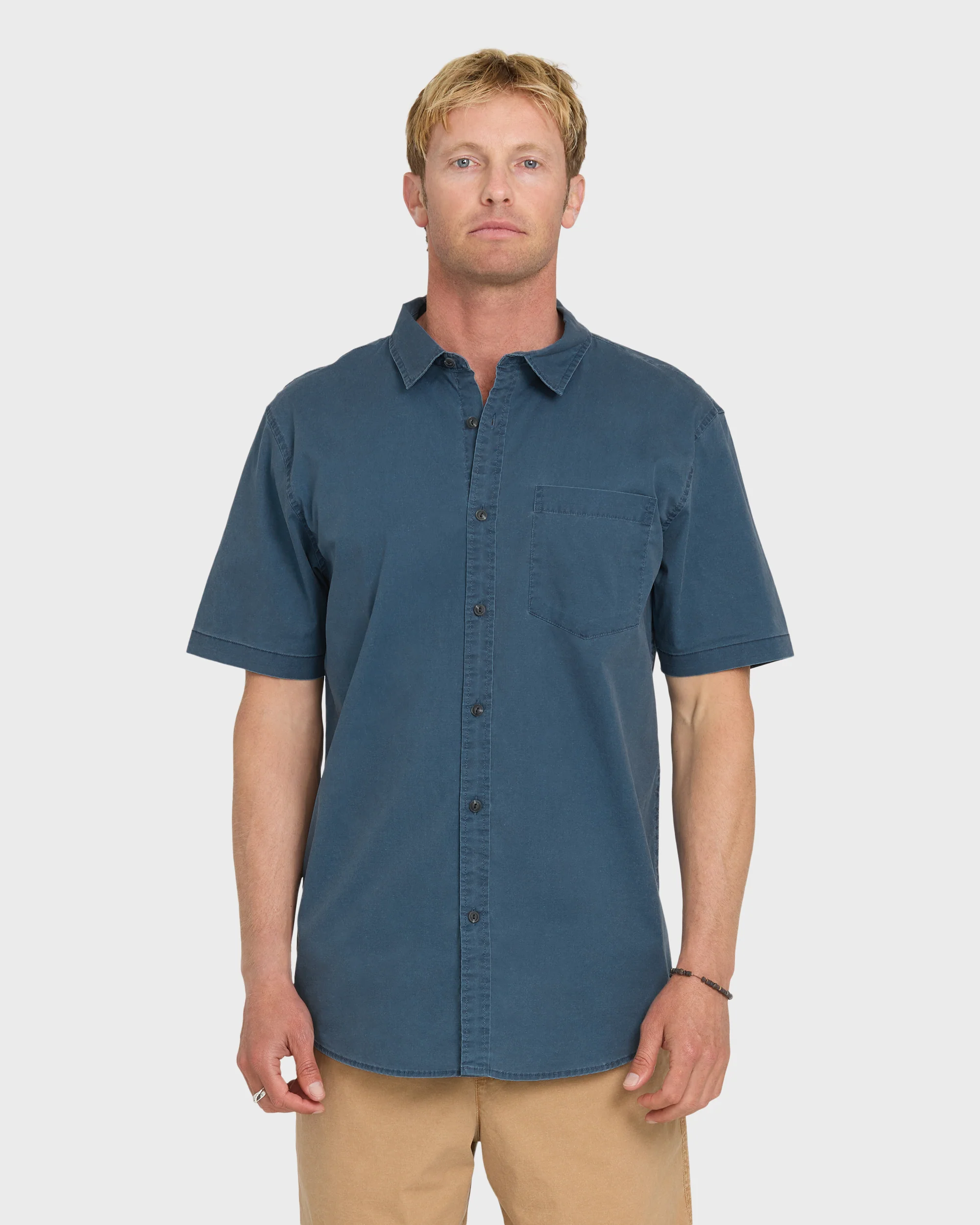 Saltwater Classic Stretch Short Sleeve Cotton Shirt - Riviera 1 Saltwater Classic Stretch Short Sleeve Cotton Shirt - Riviera