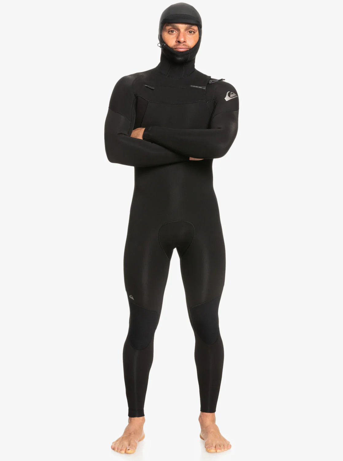 4/3mm Everyday Sessions Hooded GBS Chest Zip Wetsuit - Black 3 4/3mm Everyday Sessions Hooded GBS Chest Zip Wetsuit - Black