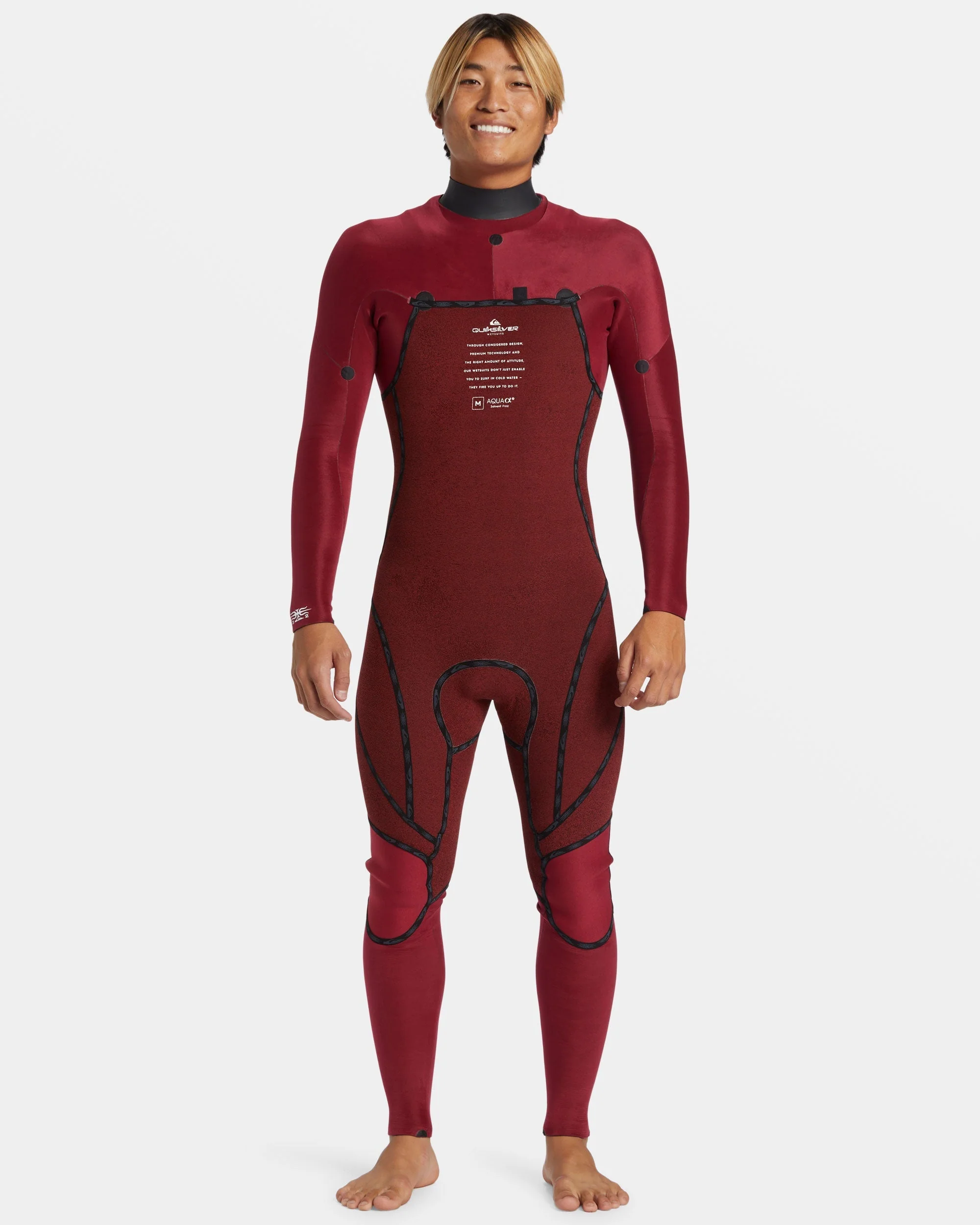 4/3mm Mercury Chest Zip GBS Wetsuit - High Risk Red 2 4/3mm Mercury Chest Zip GBS Wetsuit - High Risk Red