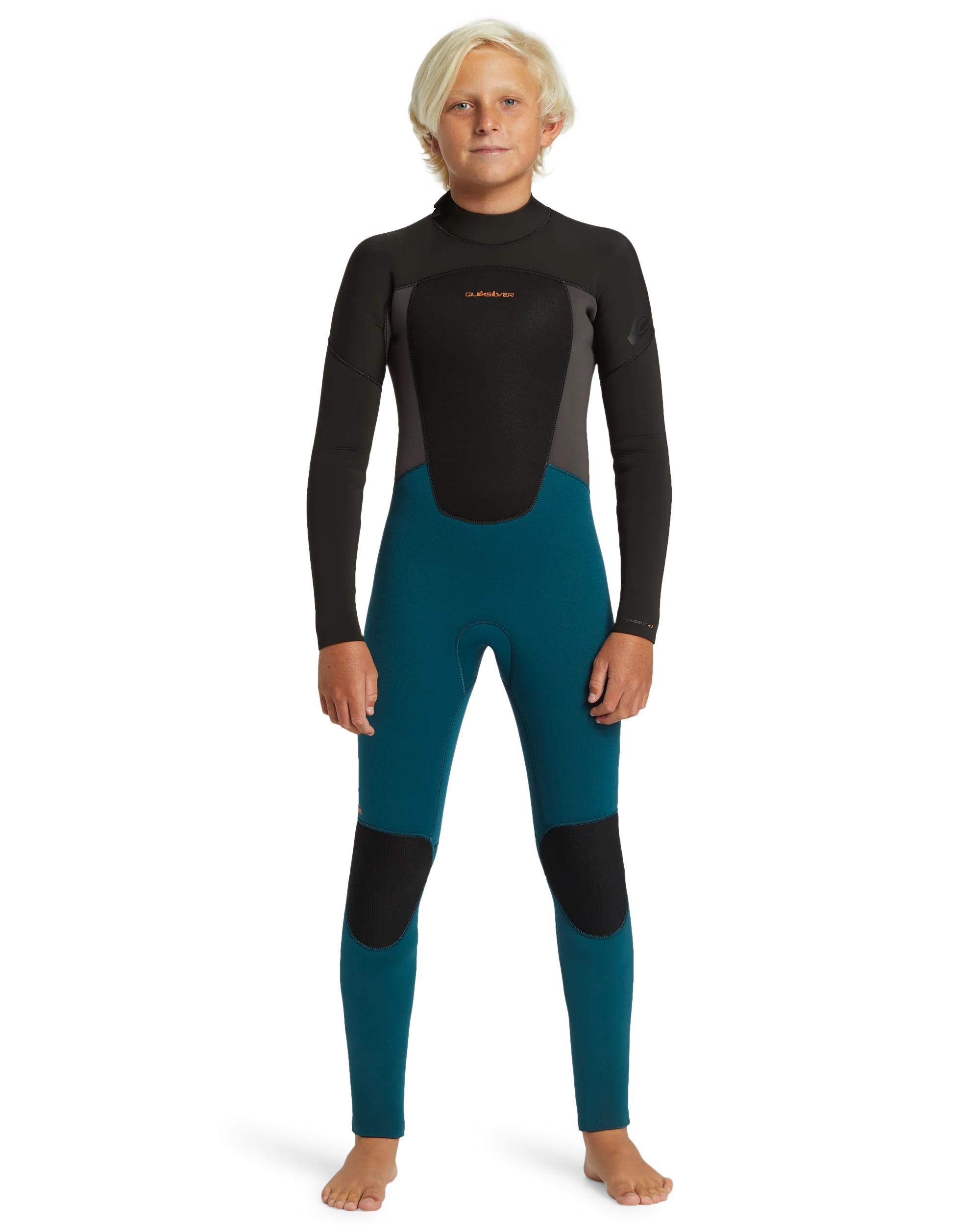 5/4/3 Prologue Boys Back Zip Wetsuit - Midnight Turquoise