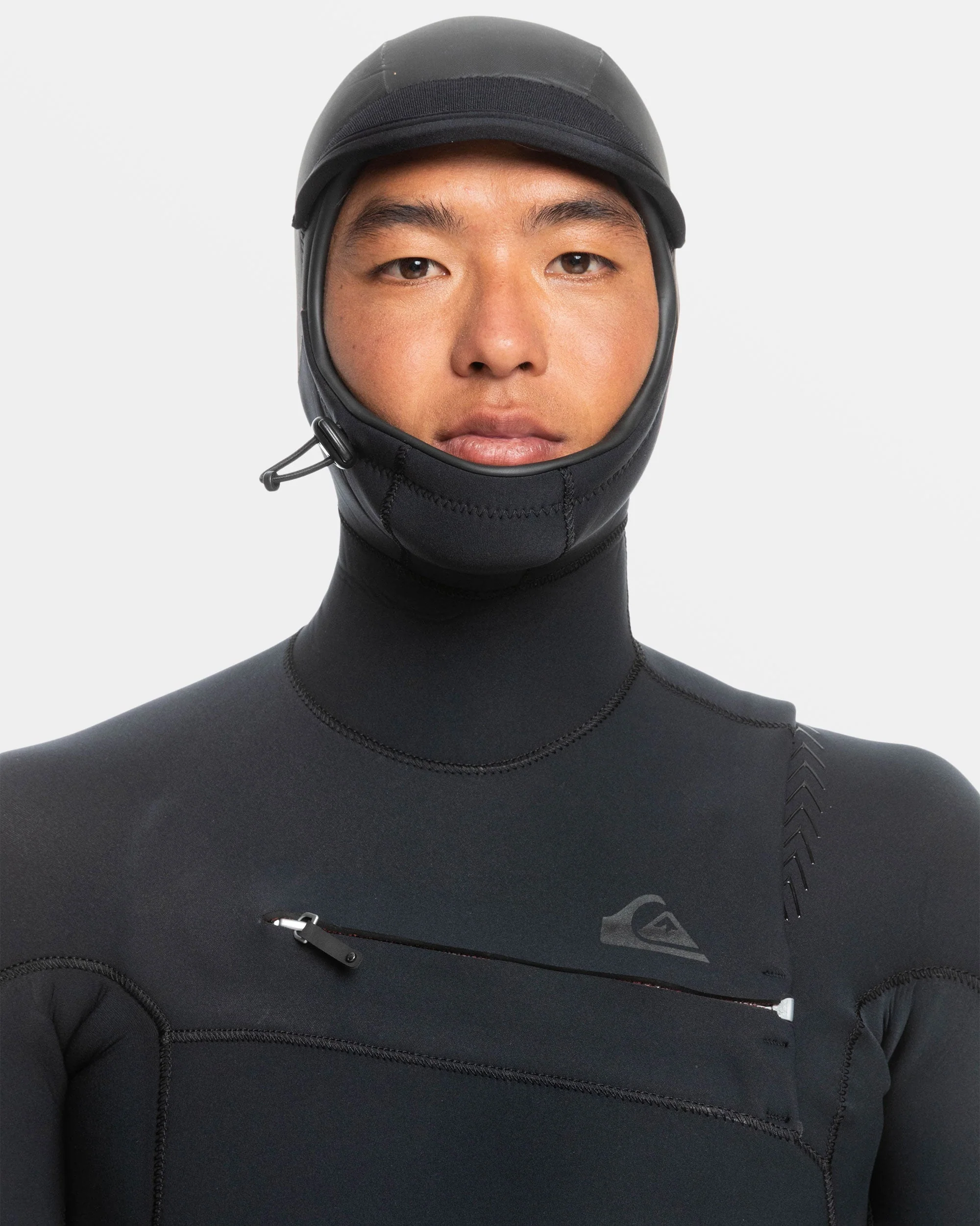 5/4/3mm Highline Hooded GBS Chest Zip Wetsuit - Black 6 5/4/3mm Highline Hooded GBS Chest Zip Wetsuit - Black