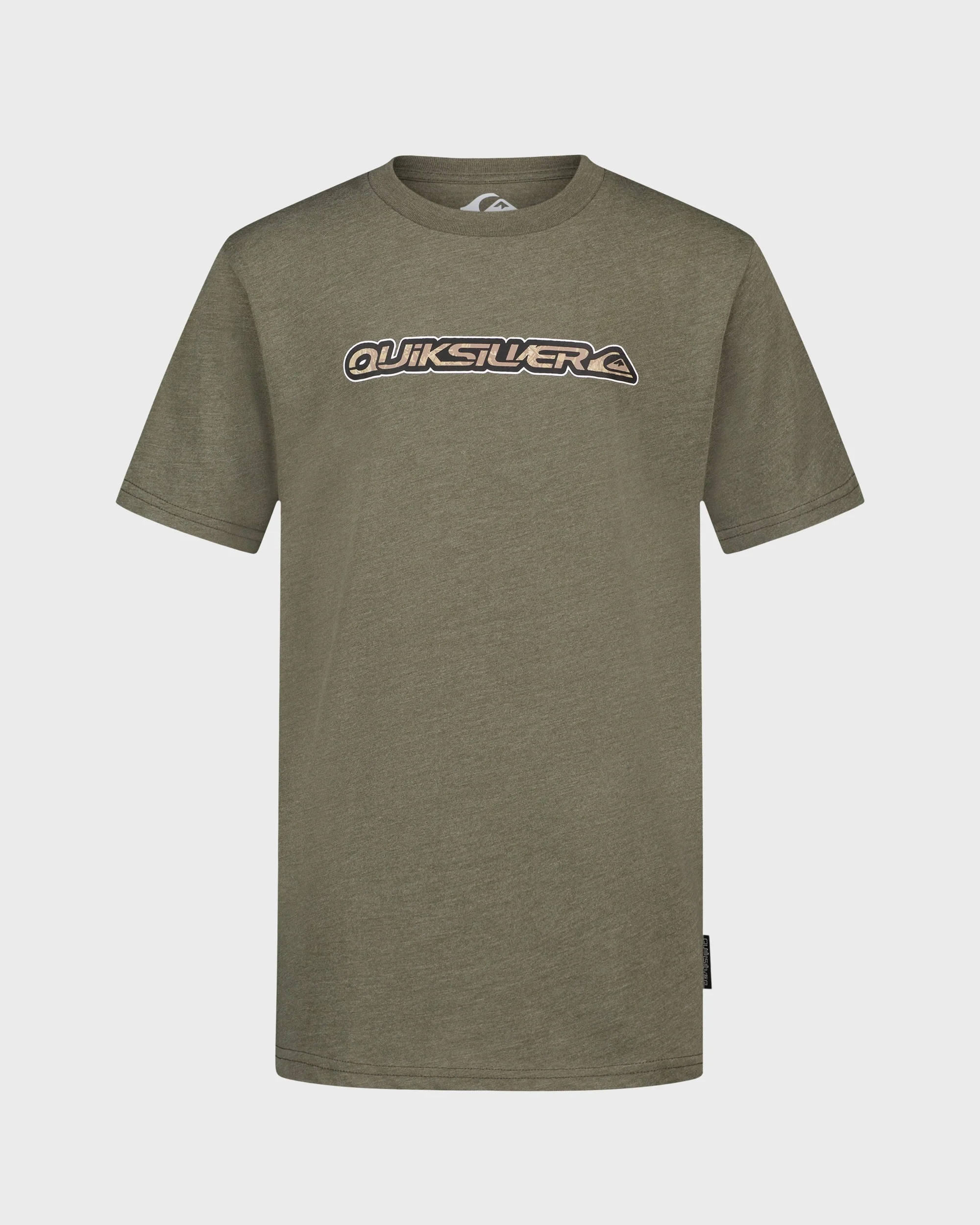 Boys Camo Wordmark Short Sleeve T-Shirt
