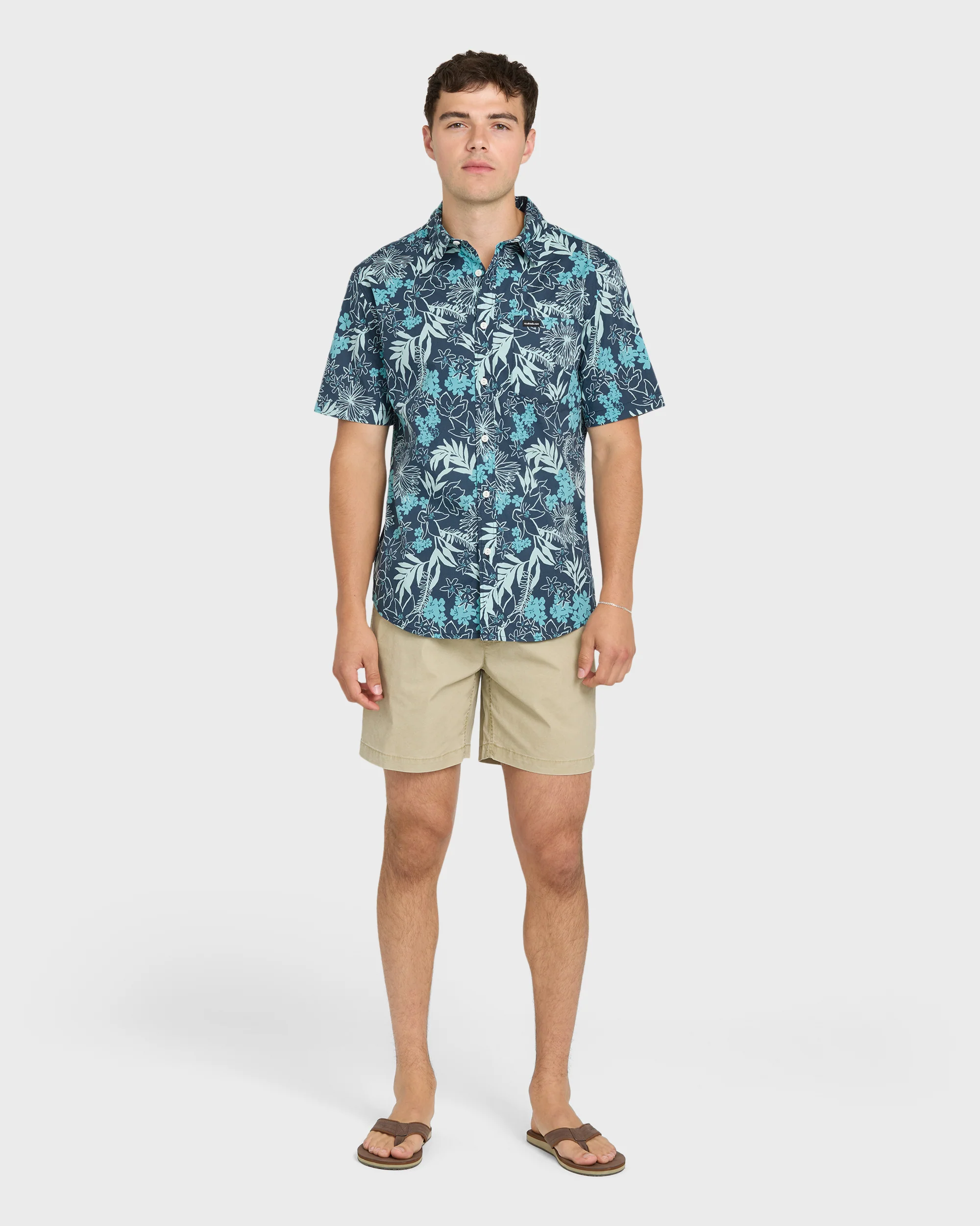 Jetty Bloom Classic Stretch Short Sleeve Woven Shirt - Dark Denim 4 Jetty Bloom Classic Stretch Short Sleeve Woven Shirt - Dark Denim