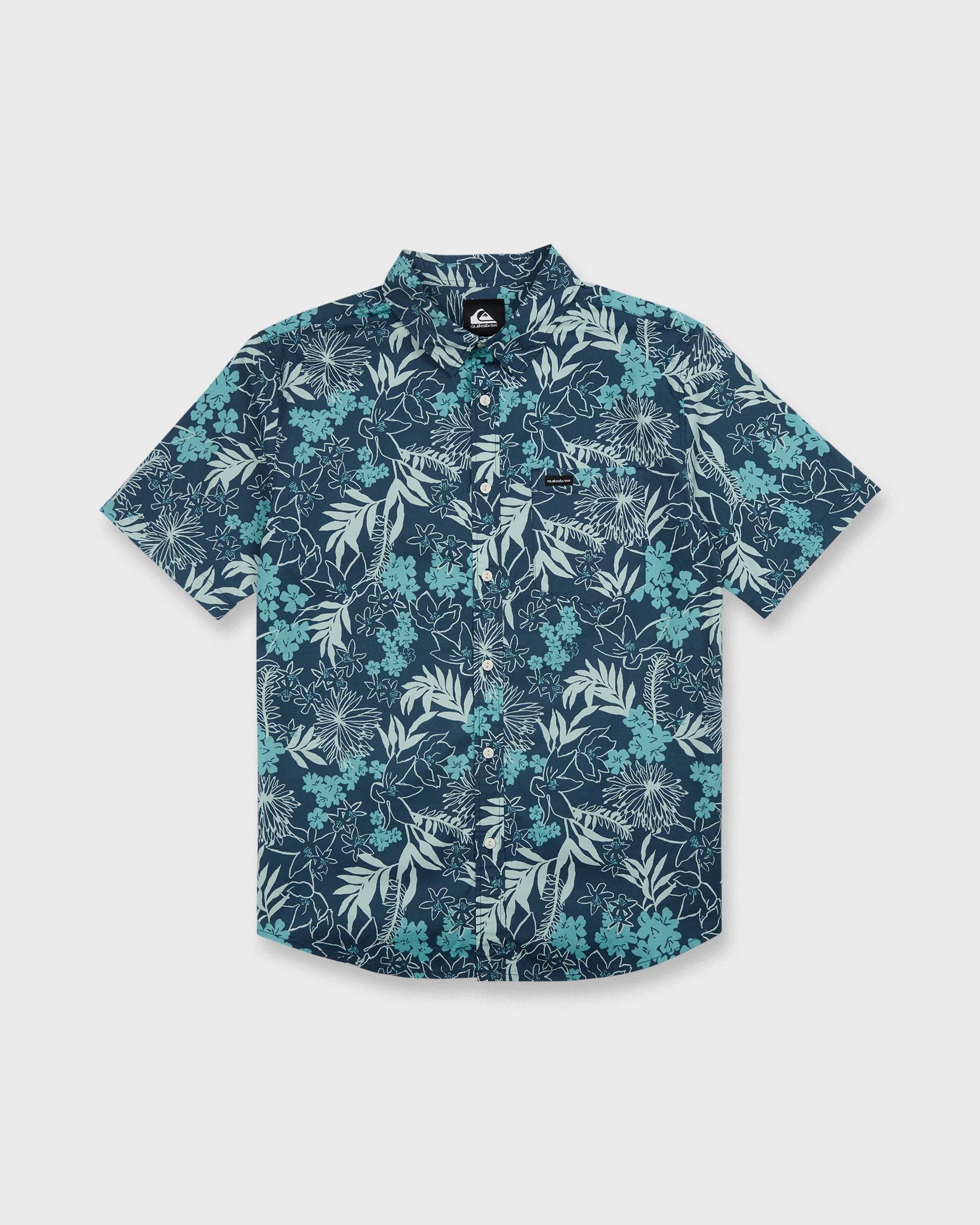 Jetty Bloom Classic Stretch Short Sleeve Woven Shirt - Dark Denim 6 Jetty Bloom Classic Stretch Short Sleeve Woven Shirt - Dark Denim