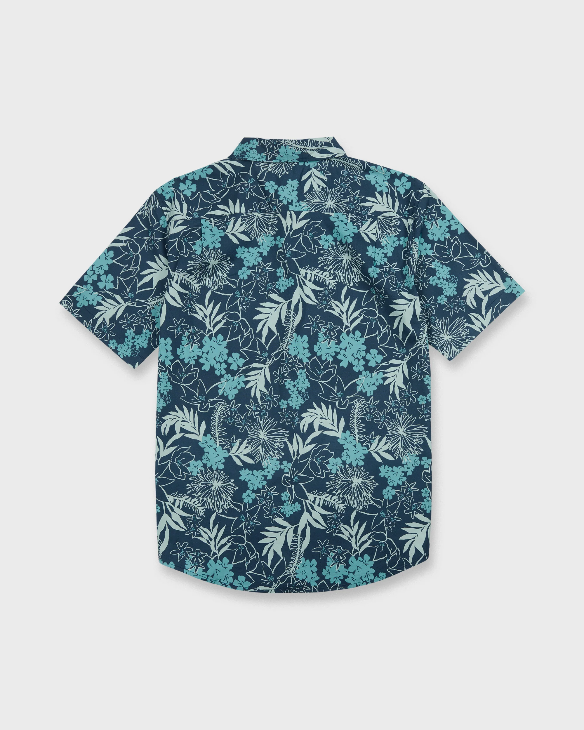 Jetty Bloom Classic Stretch Short Sleeve Woven Shirt - Dark Denim 7 Jetty Bloom Classic Stretch Short Sleeve Woven Shirt - Dark Denim