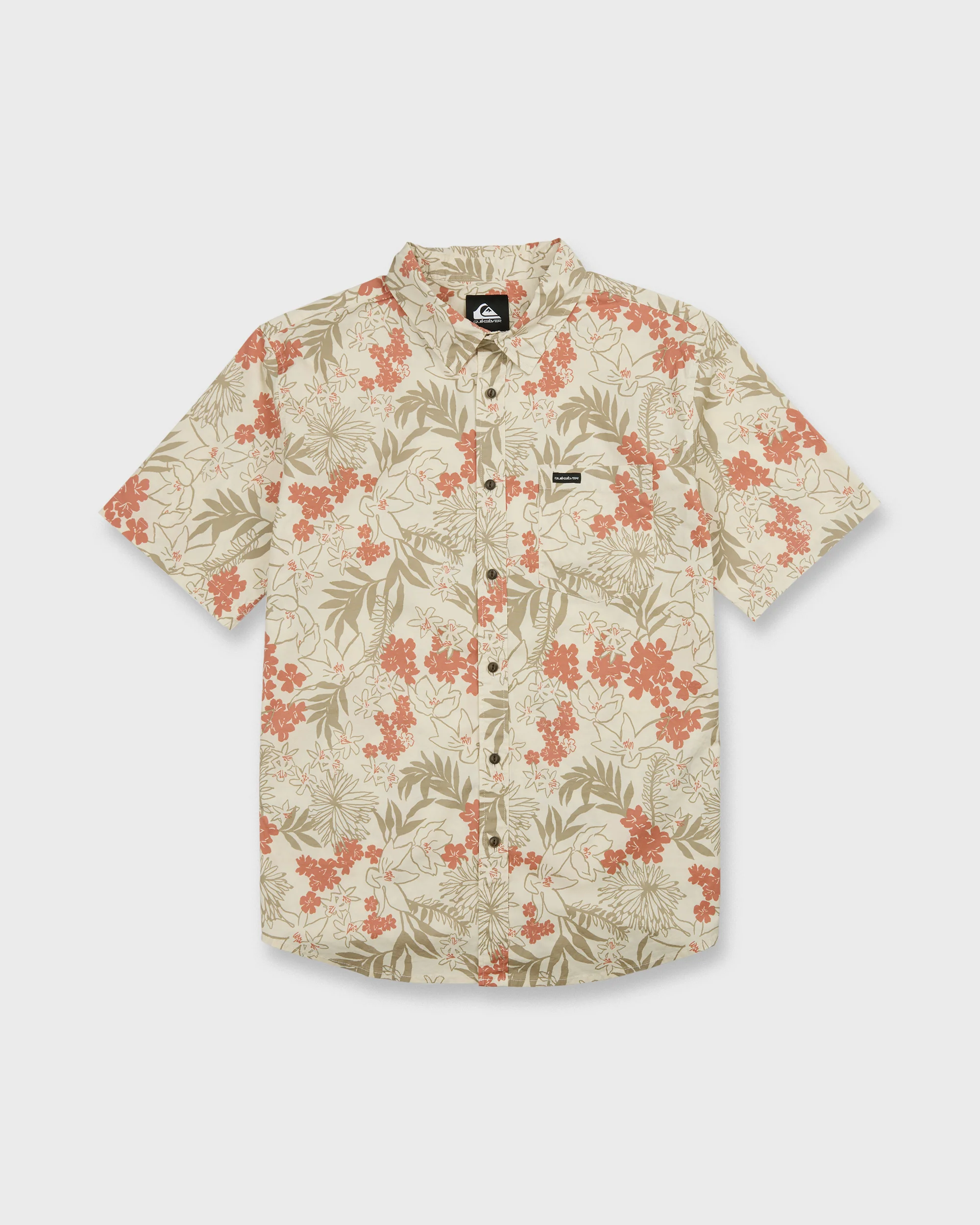 Jetty Bloom Classic Stretch Short Sleeve Woven Shirt - Bone White 6 Jetty Bloom Classic Stretch Short Sleeve Woven Shirt - Bone White