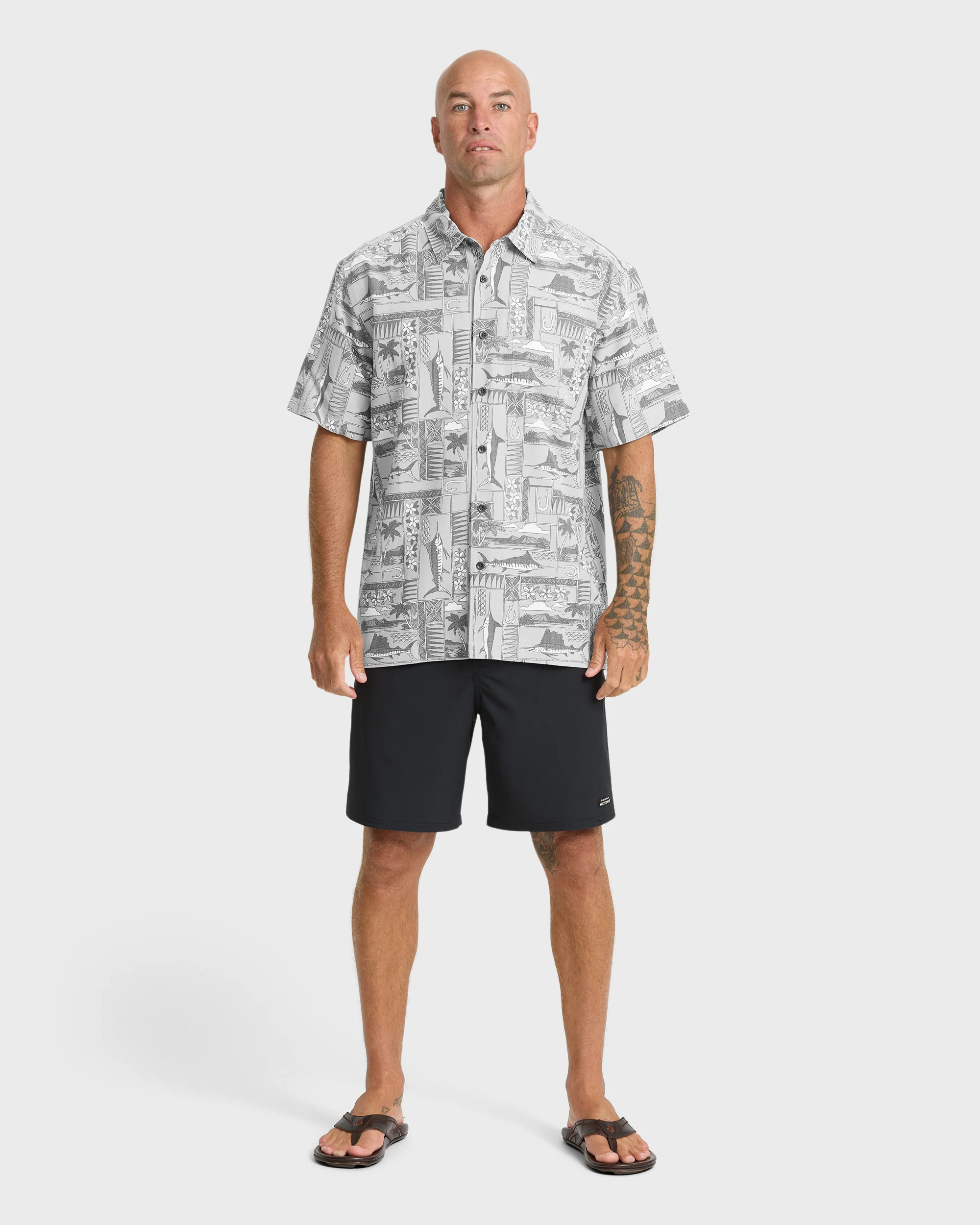 Waterman East Cape Short Sleeve Woven Shirt - Phantom 5 Waterman East Cape Short Sleeve Woven Shirt - Phantom
