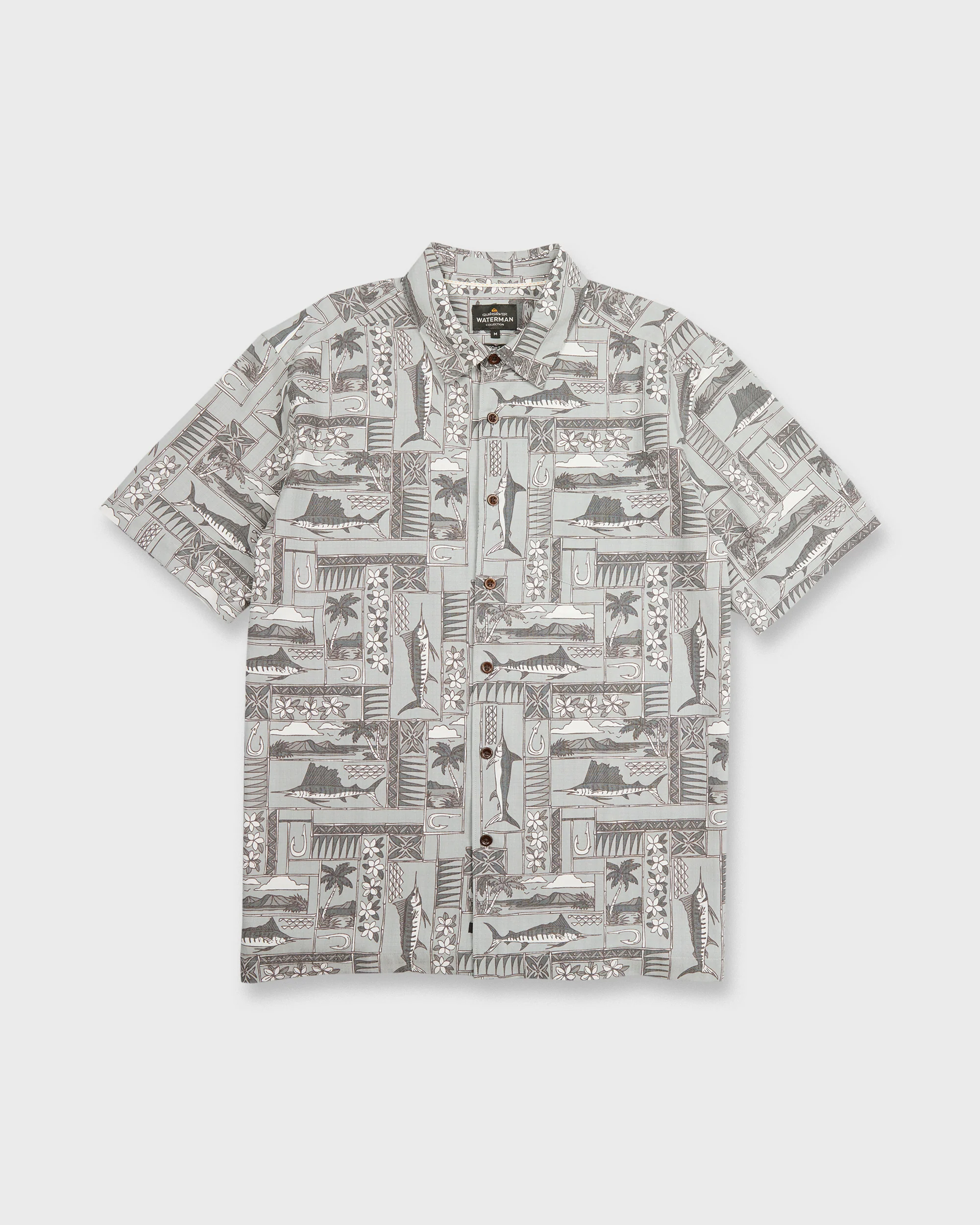 Waterman East Cape Short Sleeve Woven Shirt - Phantom 6 Waterman East Cape Short Sleeve Woven Shirt - Phantom