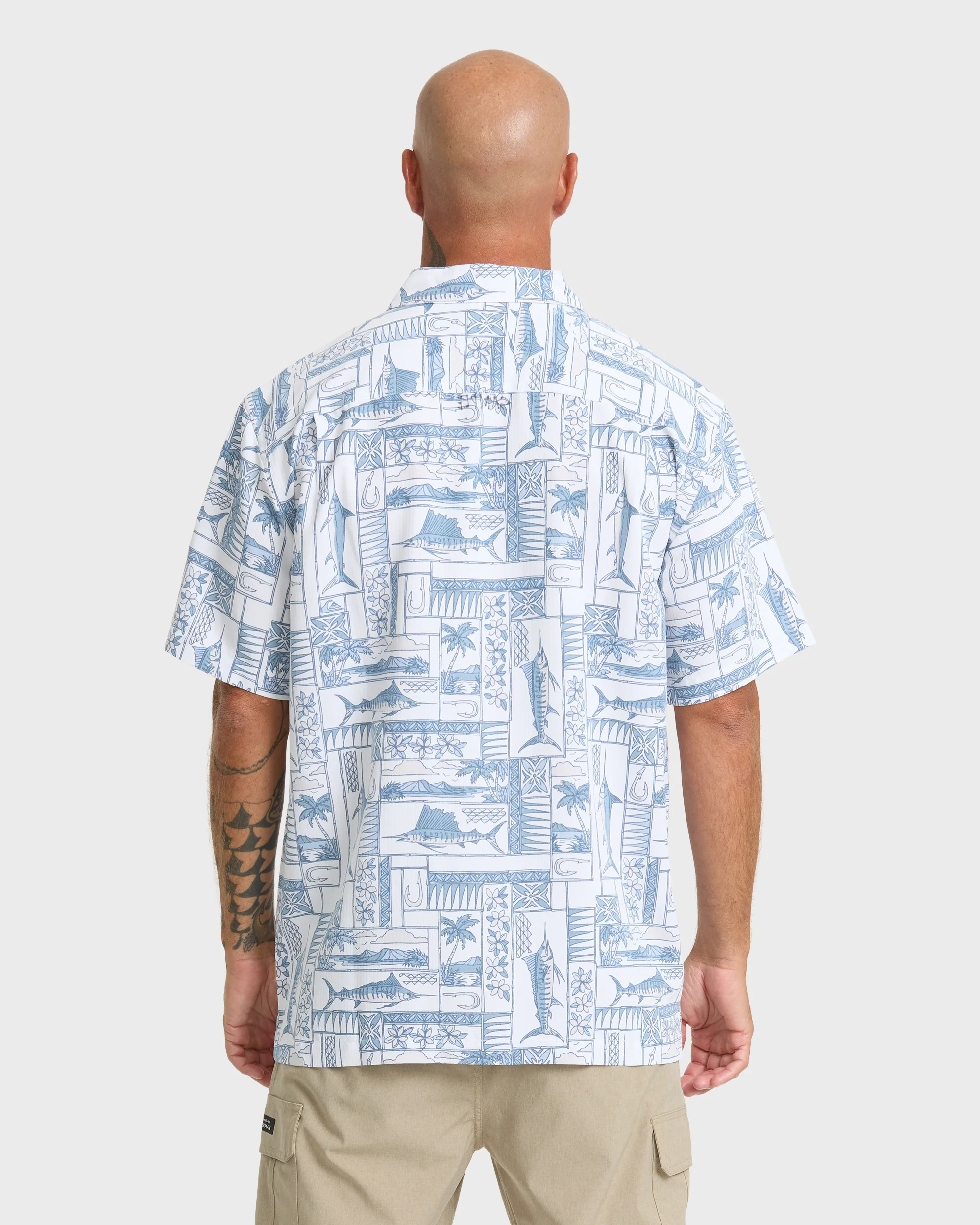 Waterman East Cape Short Sleeve Woven Shirt - White 2 Waterman East Cape Short Sleeve Woven Shirt - White