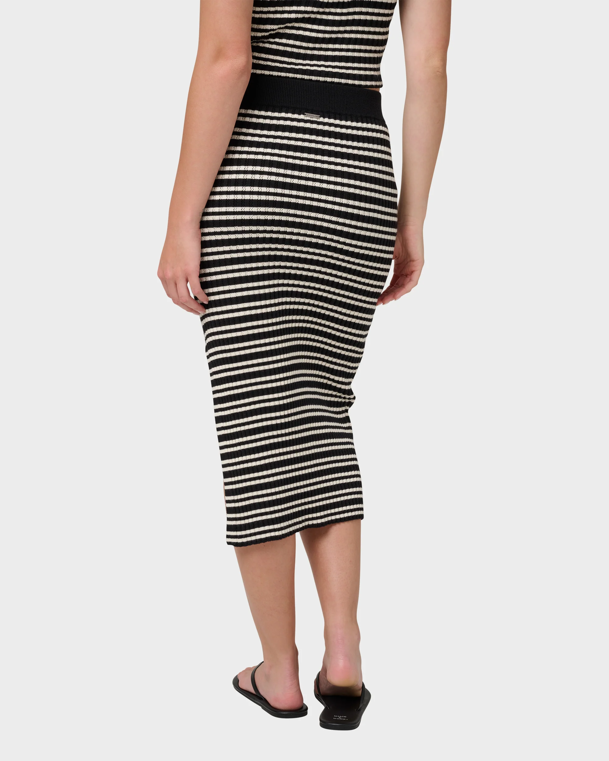 Cora Bay Yarn Dyed Stripe Sweater Midi Skirt 2 Cora Bay Yarn Dyed Stripe Sweater Midi Skirt