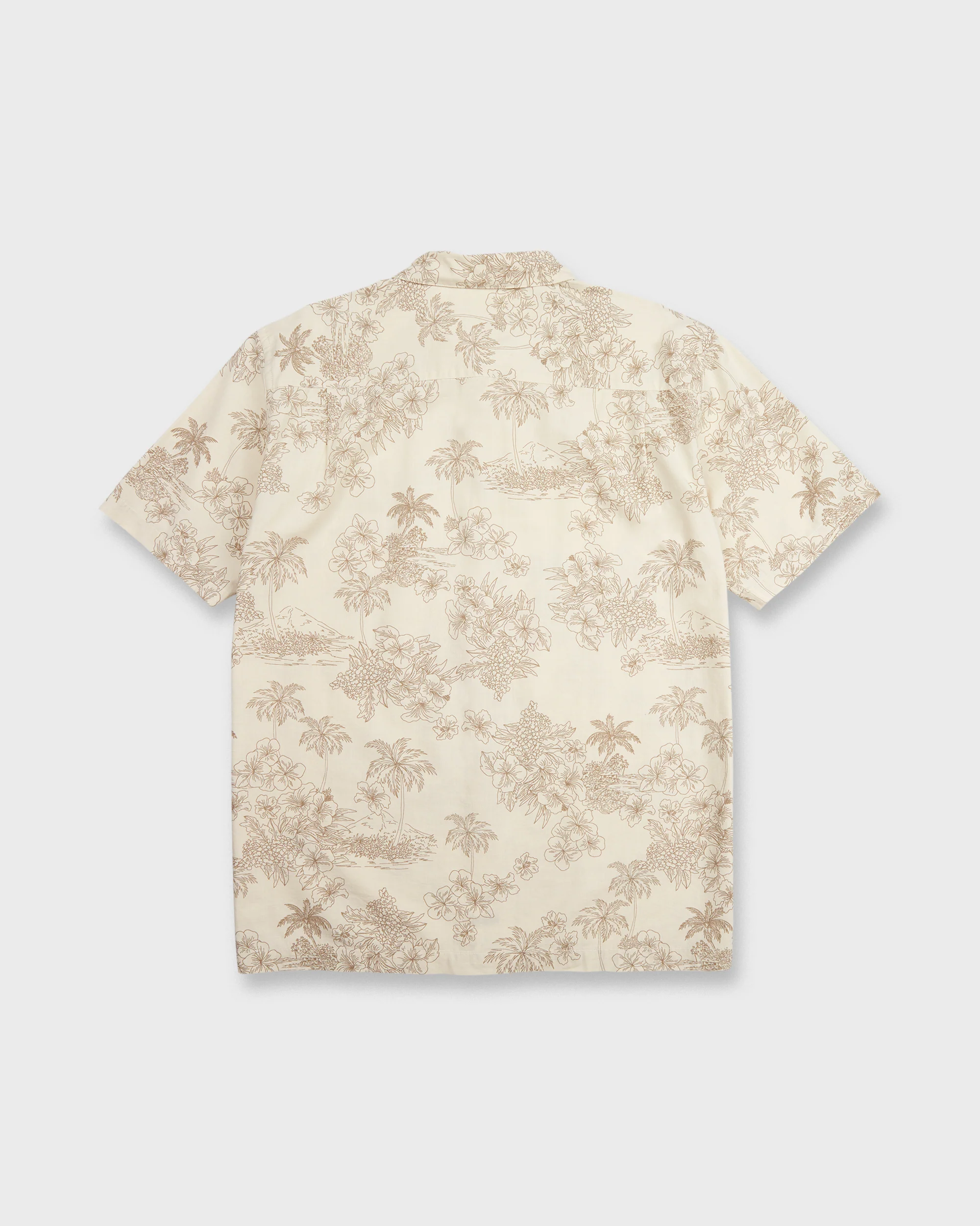Waterman Island Vibes Short Sleeve Woven Shirt - Moonbeam 7 Waterman Island Vibes Short Sleeve Woven Shirt - Moonbeam