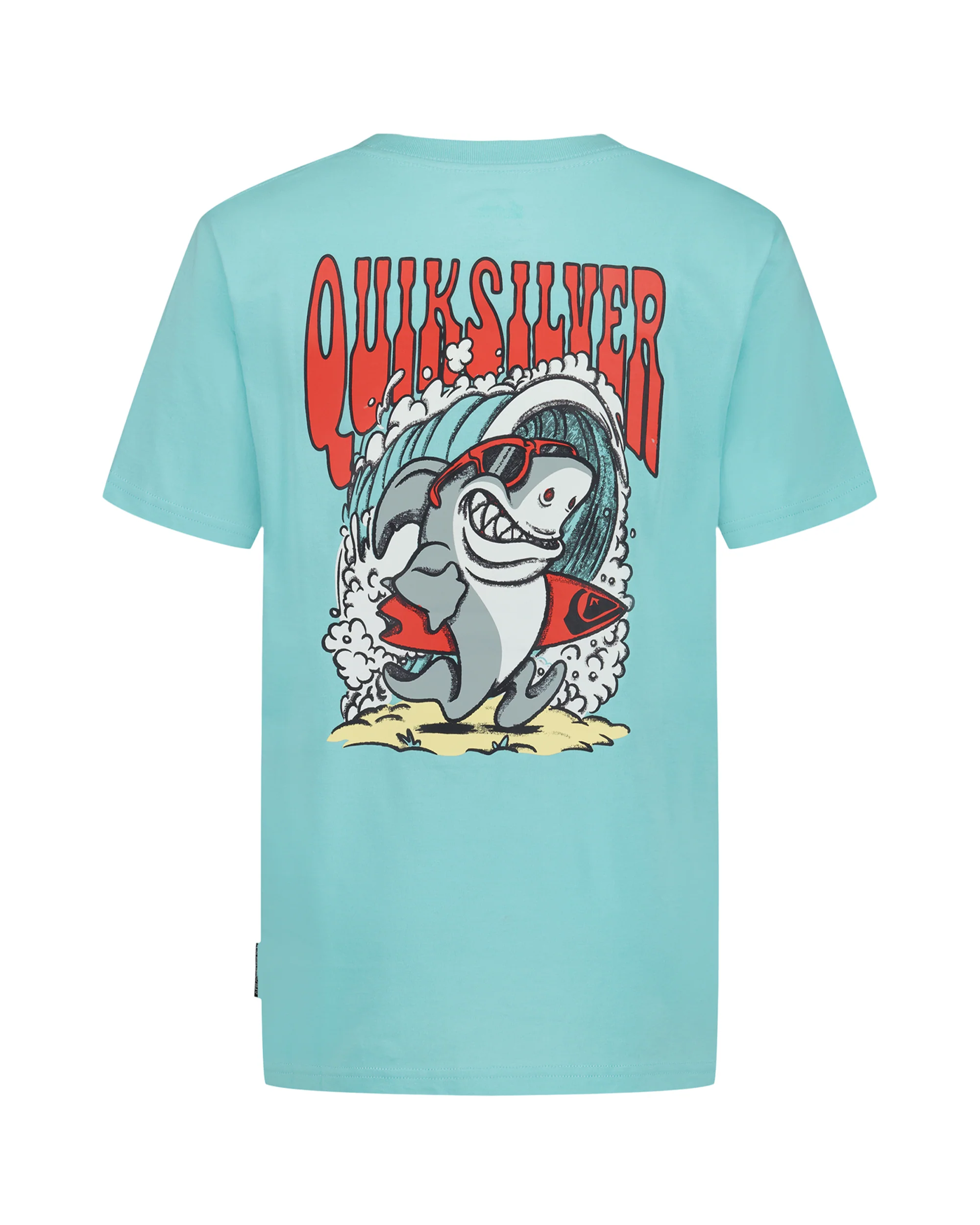 Little Boys Shark Run Short Sleeve T-Shirt 2 Little Boys Shark Run Short Sleeve T-Shirt