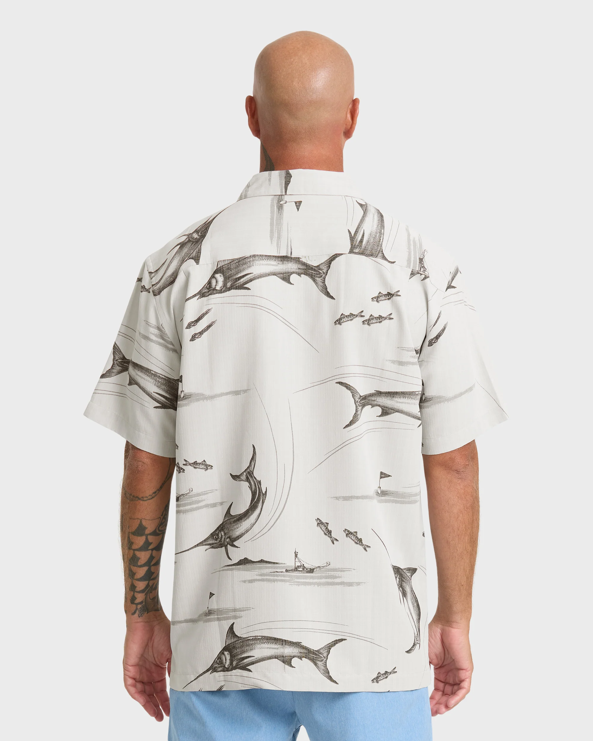 Waterman Fish On Short Sleeve Woven Shirt - High Rise 2 Waterman Fish On Short Sleeve Woven Shirt - High Rise