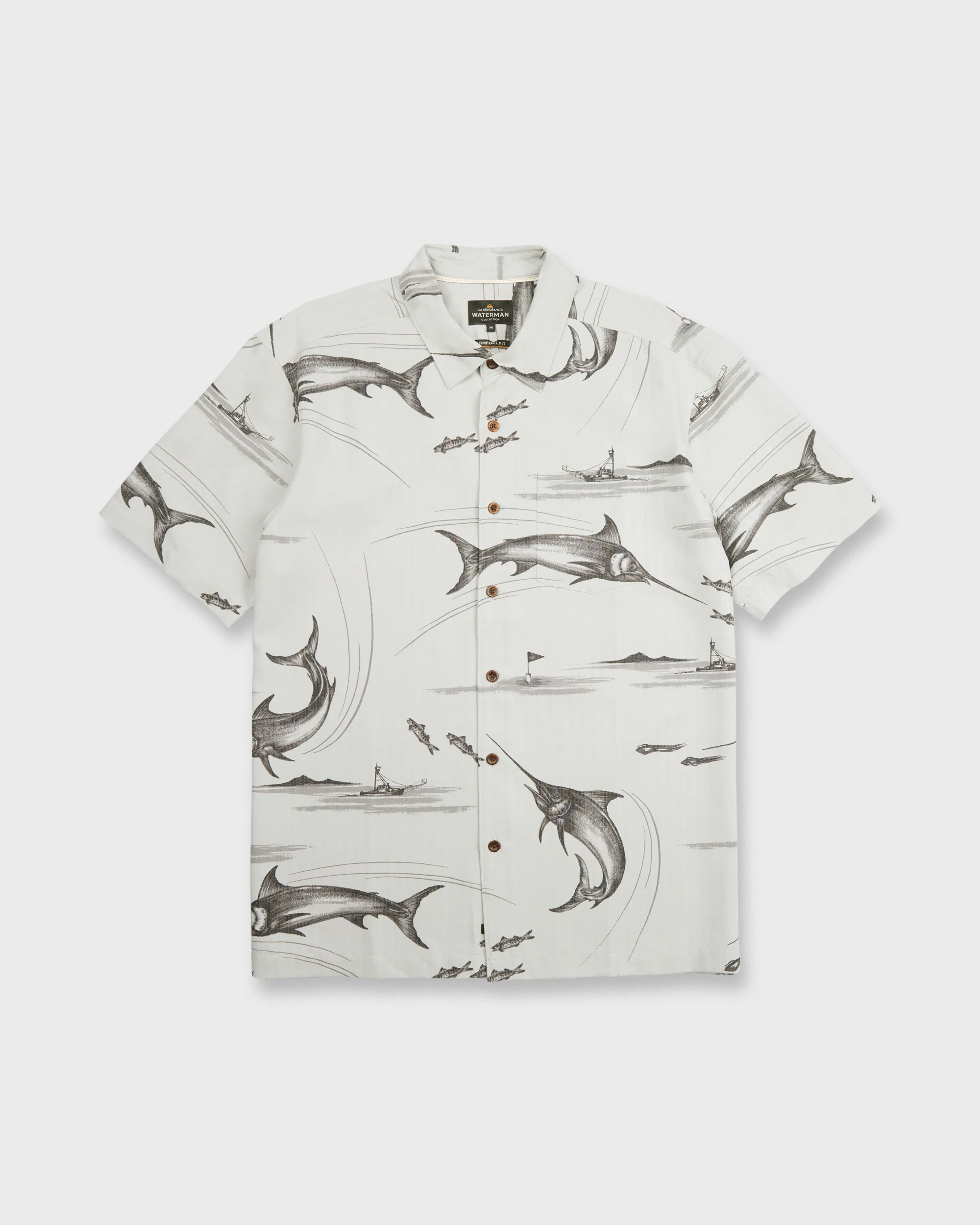 Waterman Fish On Short Sleeve Woven Shirt - High Rise 6 Waterman Fish On Short Sleeve Woven Shirt - High Rise