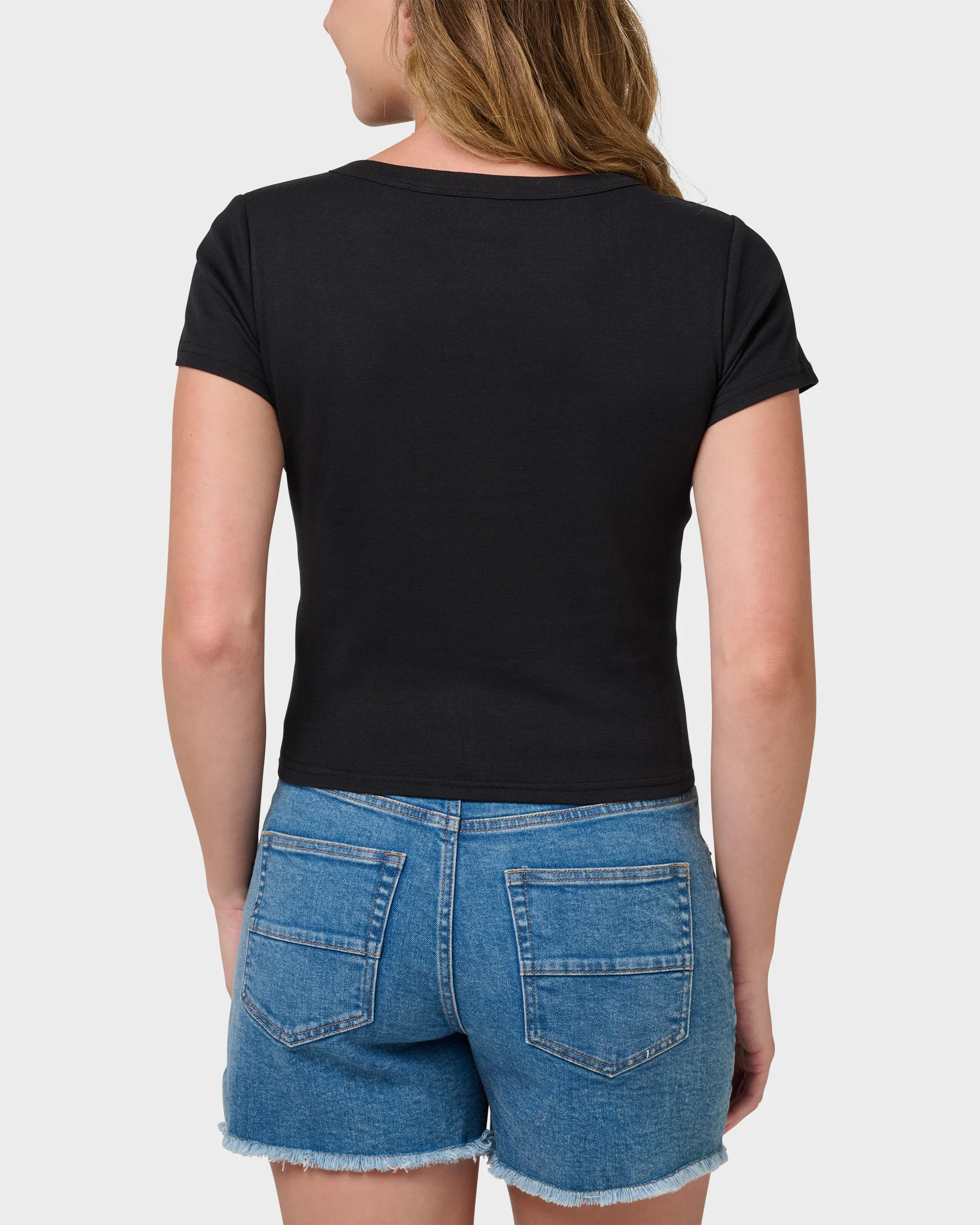 Lost In Paradise Short Sleeve Baby Tee 2 Lost In Paradise Short Sleeve Baby Tee
