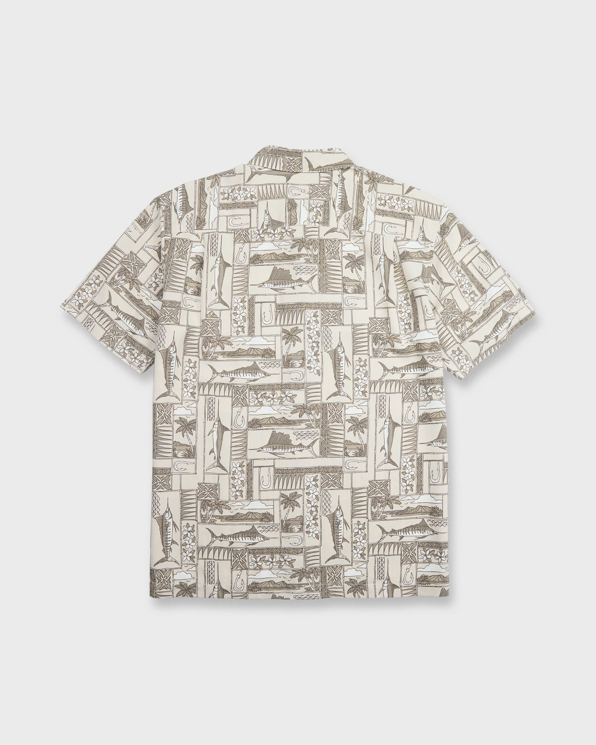 Waterman East Cape Short Sleeve Woven Shirt - Moonbeam 7 Waterman East Cape Short Sleeve Woven Shirt - Moonbeam