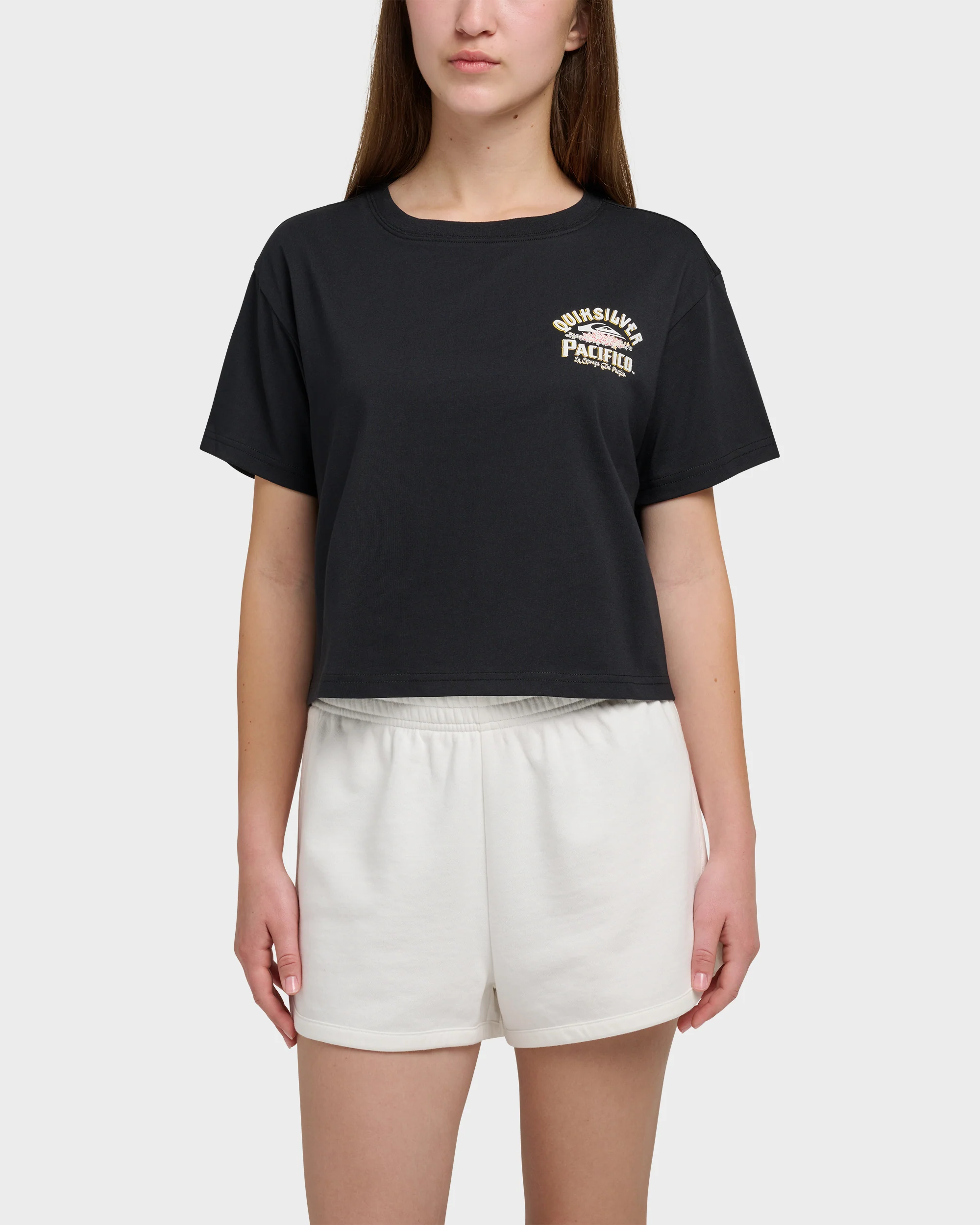 Quiksilver X Pacifico Sign Lock Cropped Boyfriend T-Shirt
